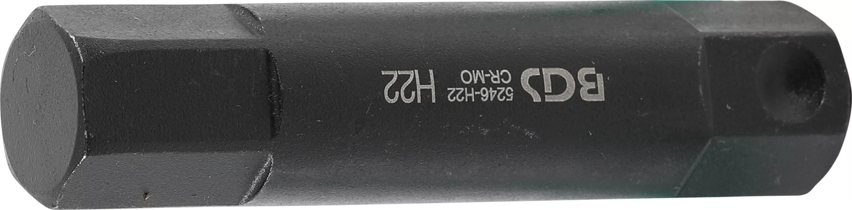 Scule - Bit | Lungime 100 mm | Antrenare 6 colturi exterior 22 mm | hexagon interior 22 mm