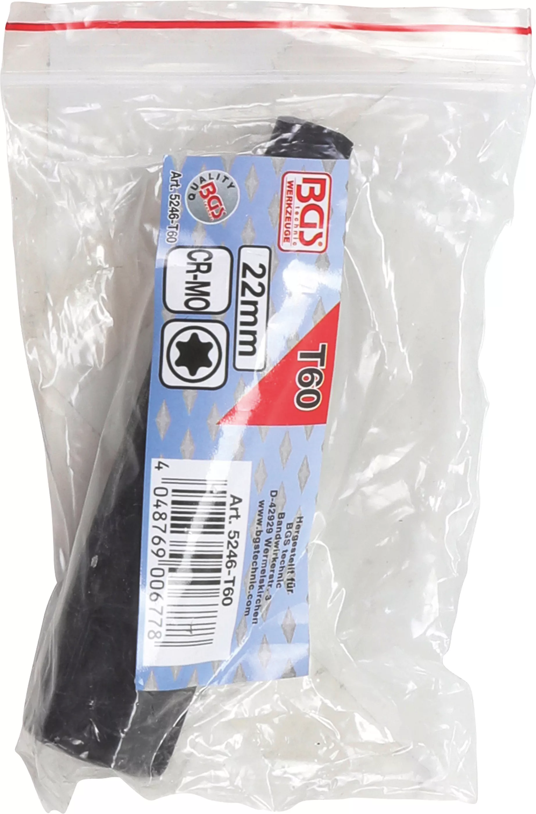 Bit | Lungime 100 mm | Antrenare 6 colturi exterior 22 mm | Profil T (pentru Torx) T60 [1]