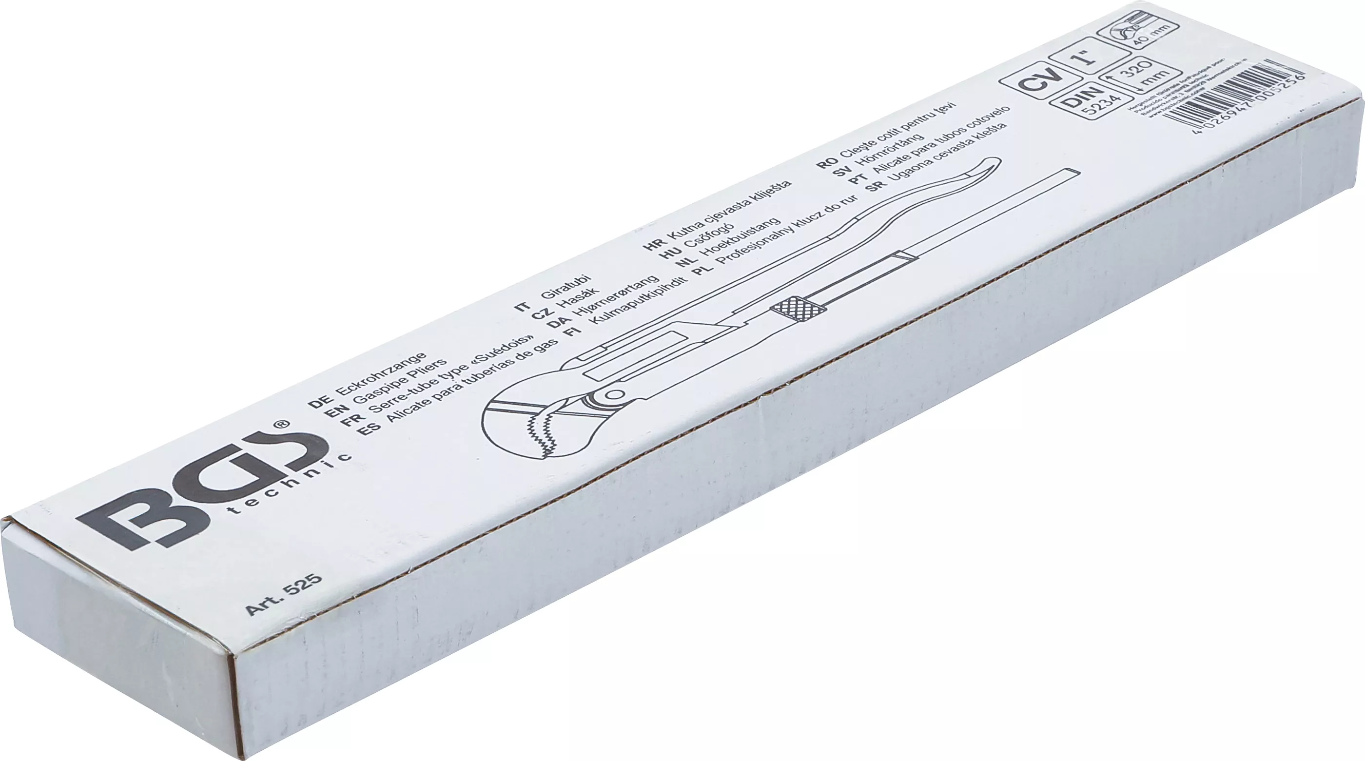 Cleste cotit pentru tevi | 1" | Prindere in 3 puncte [4]
