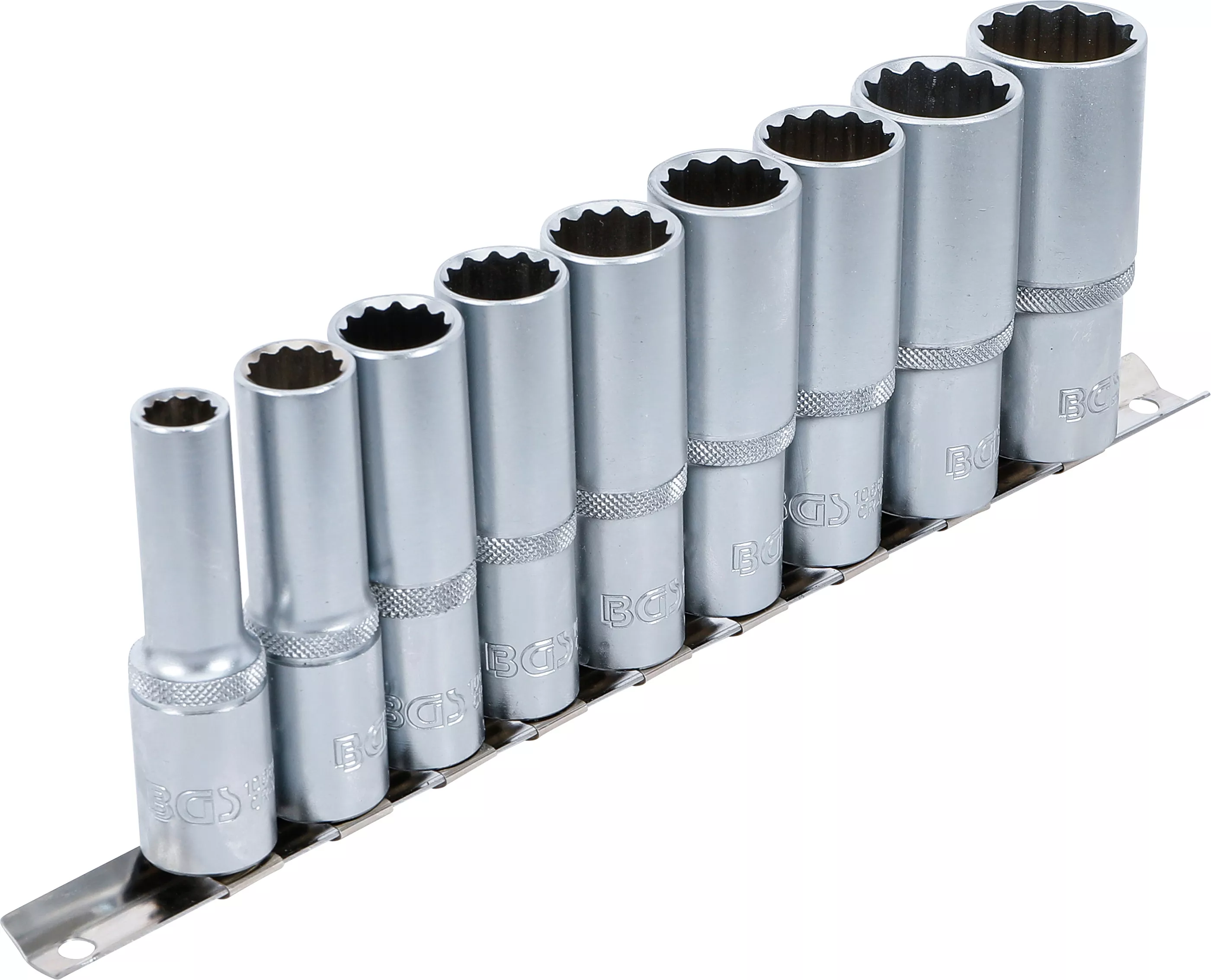 Set chei tubulare 12 colturi, adanci | 12,5 mm (1/2") | 10 - 24 mm | 9 piese [2]