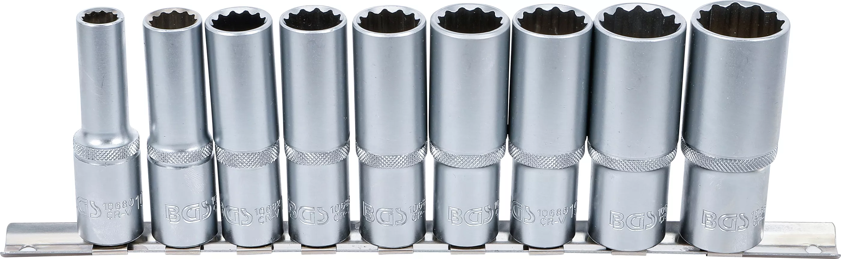 Scule - Set chei tubulare 12 colturi, adanci | 12,5 mm (1/2") | 10 - 24 mm | 9 piese