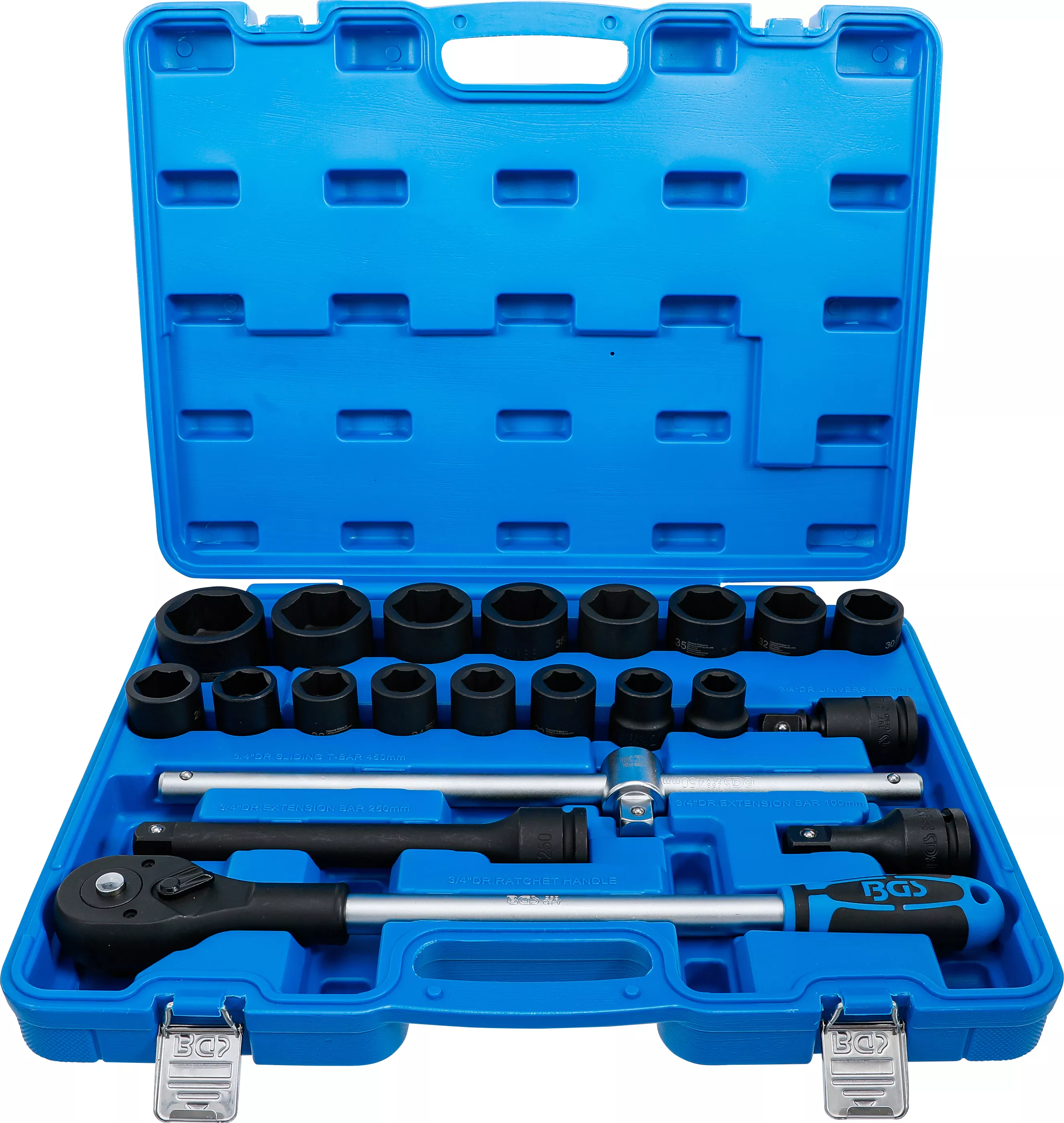 Set chei tubulare de impact | 20 mm (3/4") | 21 piese [1]
