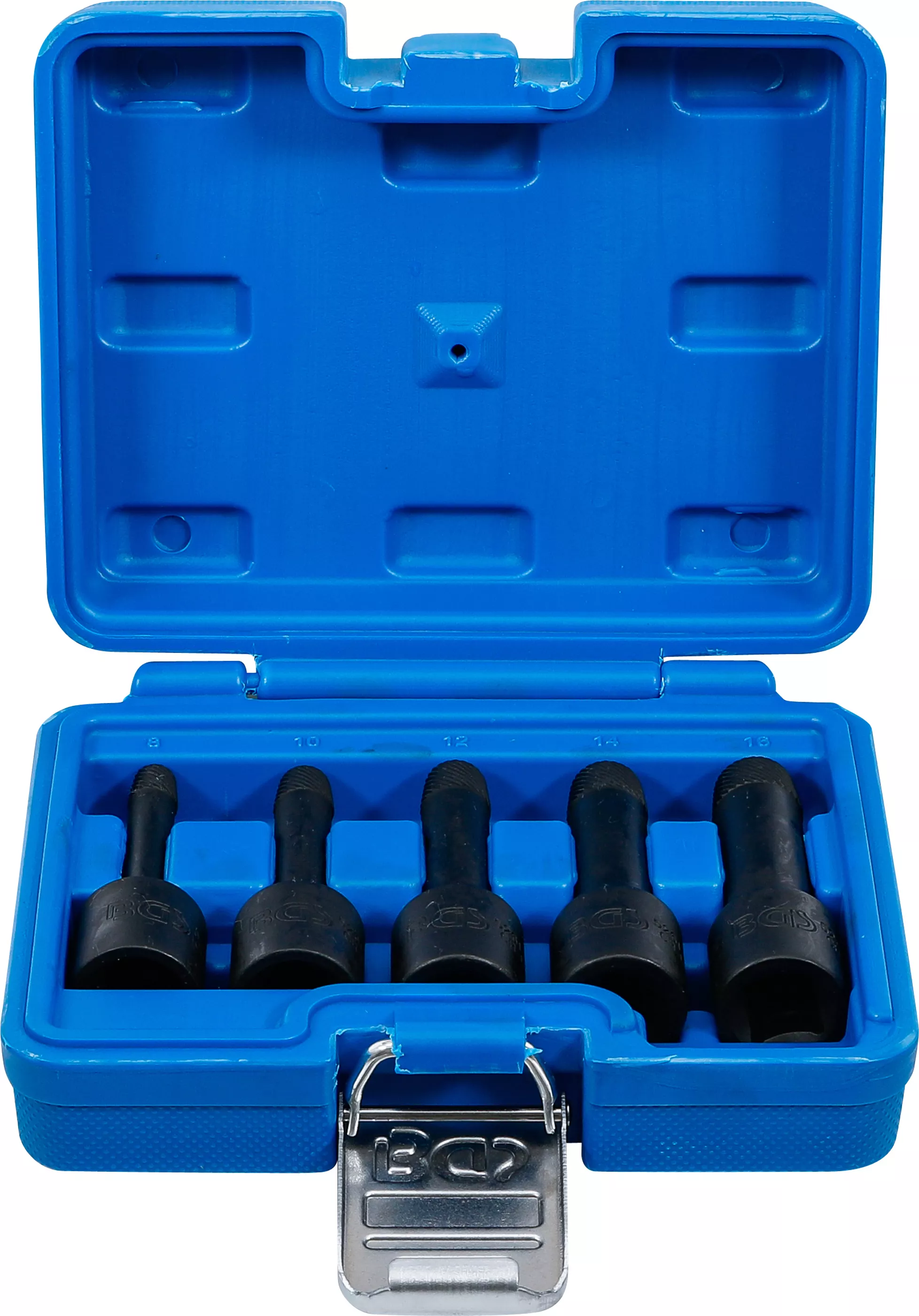 Set capete chei tubulare profil spiral / Extractoare de suruburi | 8 - 16 mm | 5 piese [1]