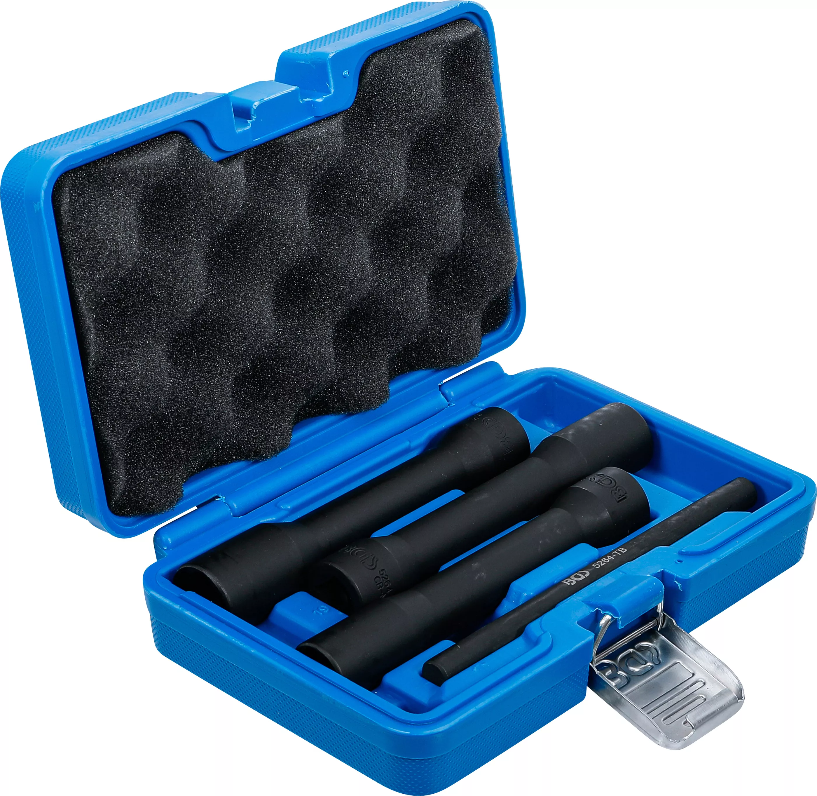 Set capete chei tubulare profil spiral / Extractoare de suruburi, adanci | 12,5 mm (1/2") | 17 - 21 mm | 4 piese [2]