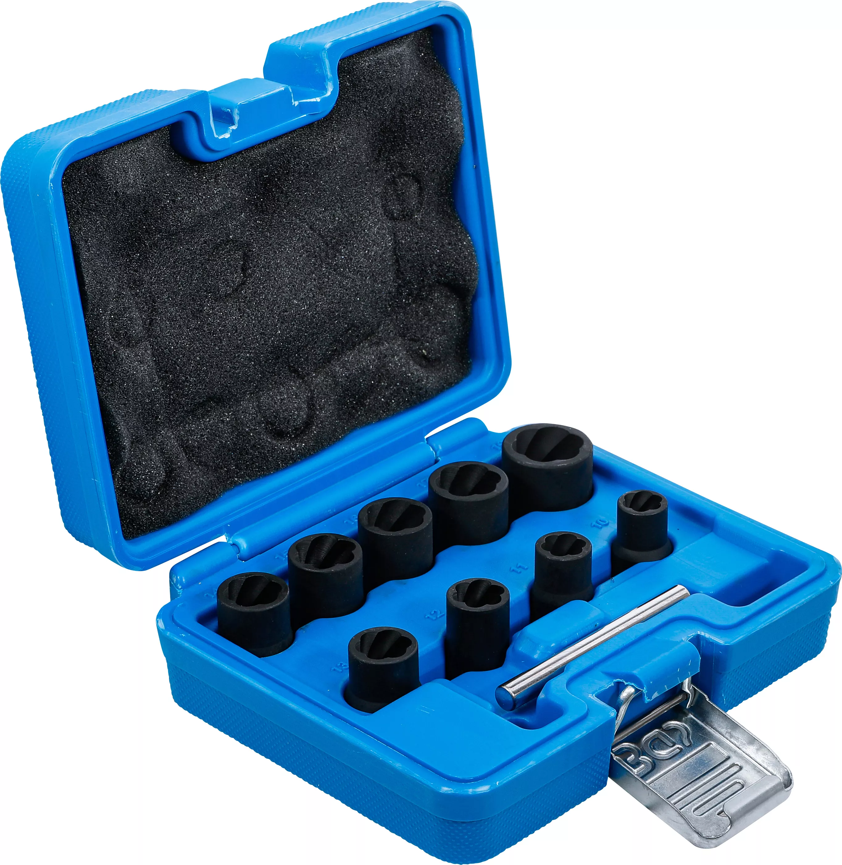 Set capete chei tubulare profil spiral / Extractoare de suruburi | 10 mm (3/8") | 10 - 19 mm | 10 piese [2]
