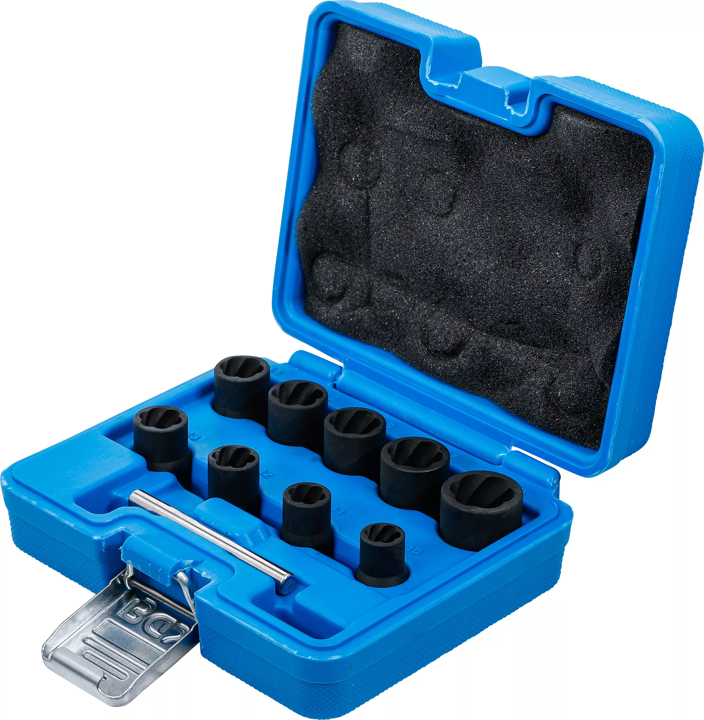 Set capete chei tubulare profil spiral / Extractoare de suruburi | 10 mm (3/8") | 10 - 19 mm | 10 piese [3]
