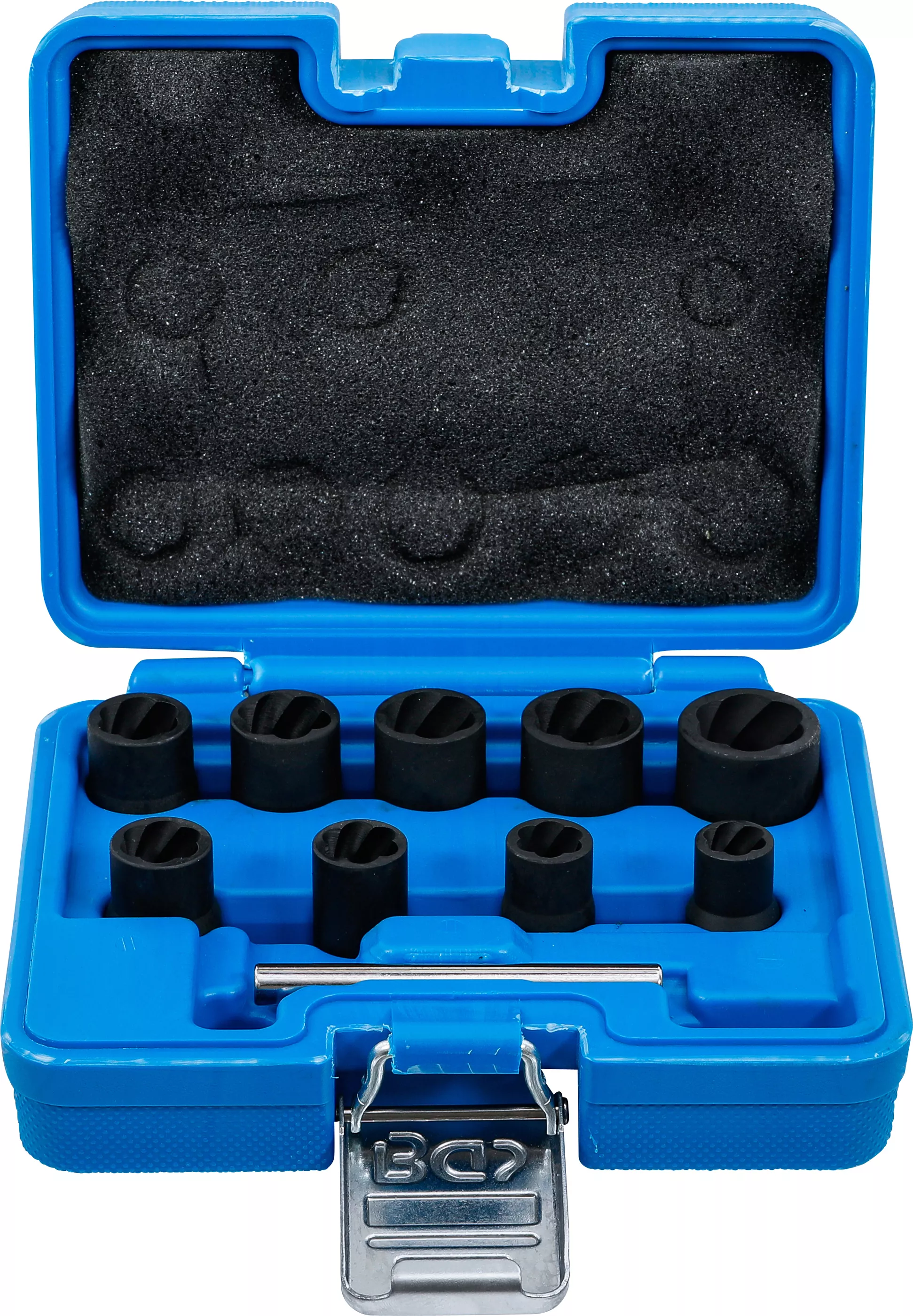 Set capete chei tubulare profil spiral / Extractoare de suruburi | 10 mm (3/8") | 10 - 19 mm | 10 piese [1]