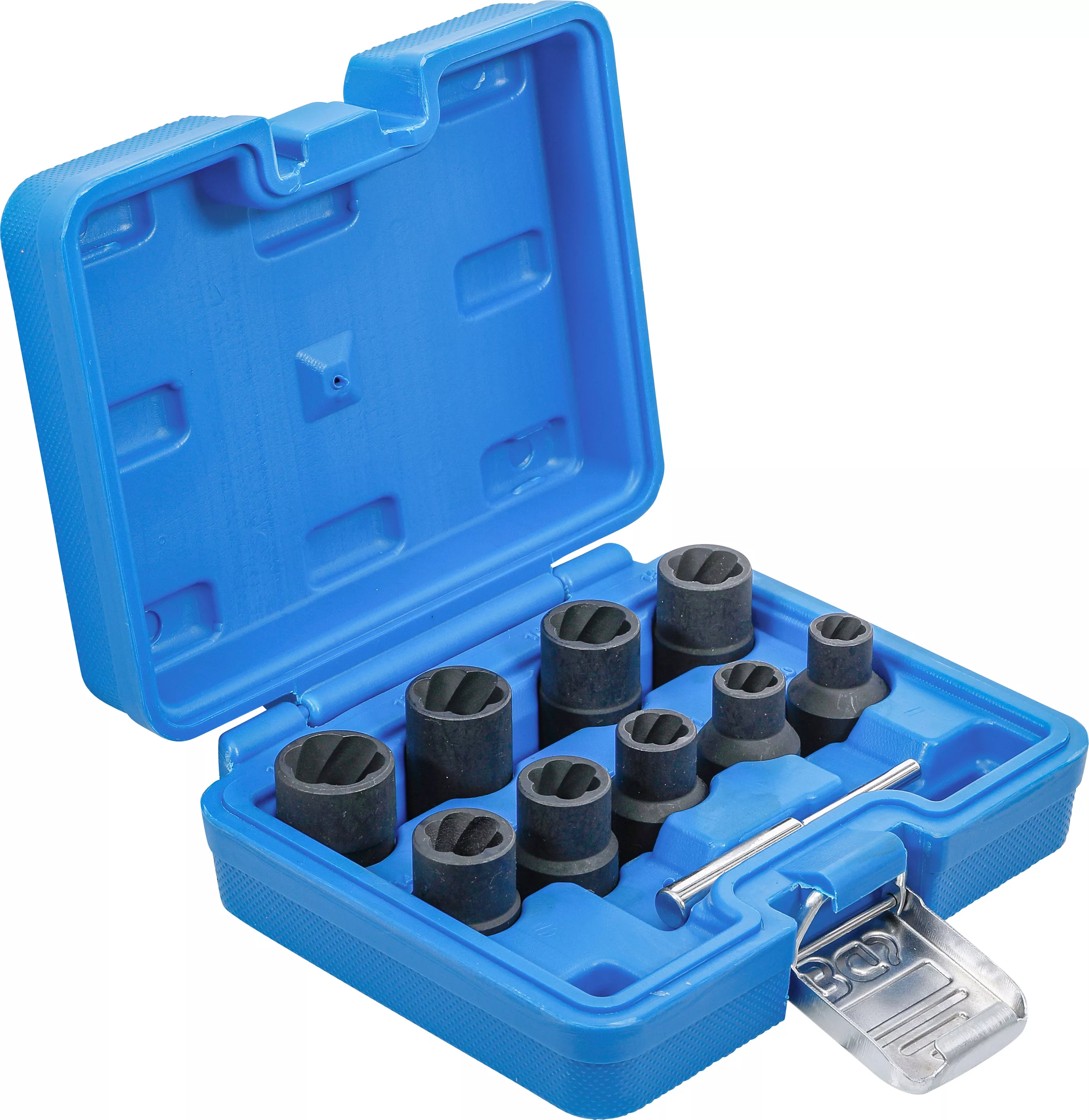 Set capete chei tubulare profil spiral / Extractoare de suruburi | 12,5 mm (1/2") | 10 - 19 mm | 10 piese [2]