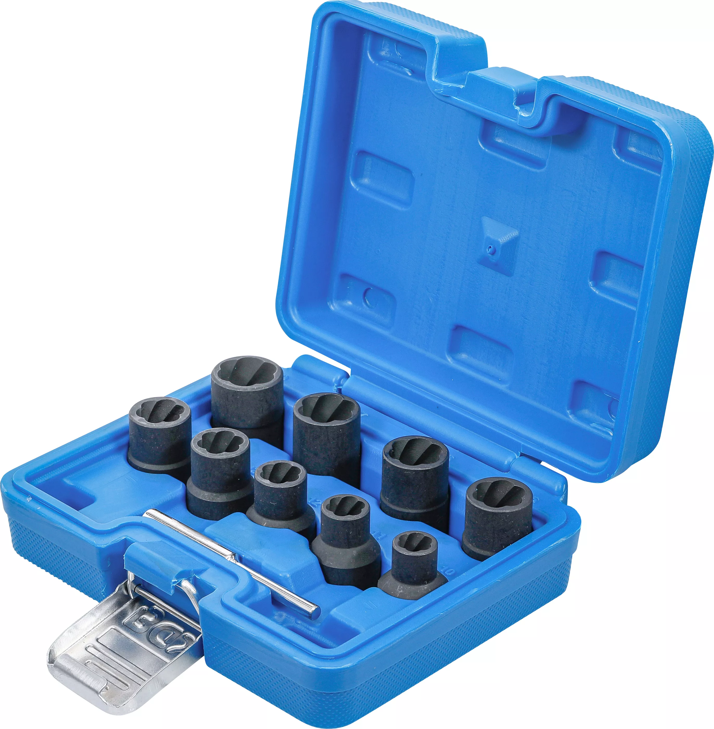 Set capete chei tubulare profil spiral / Extractoare de suruburi | 12,5 mm (1/2") | 10 - 19 mm | 10 piese [3]