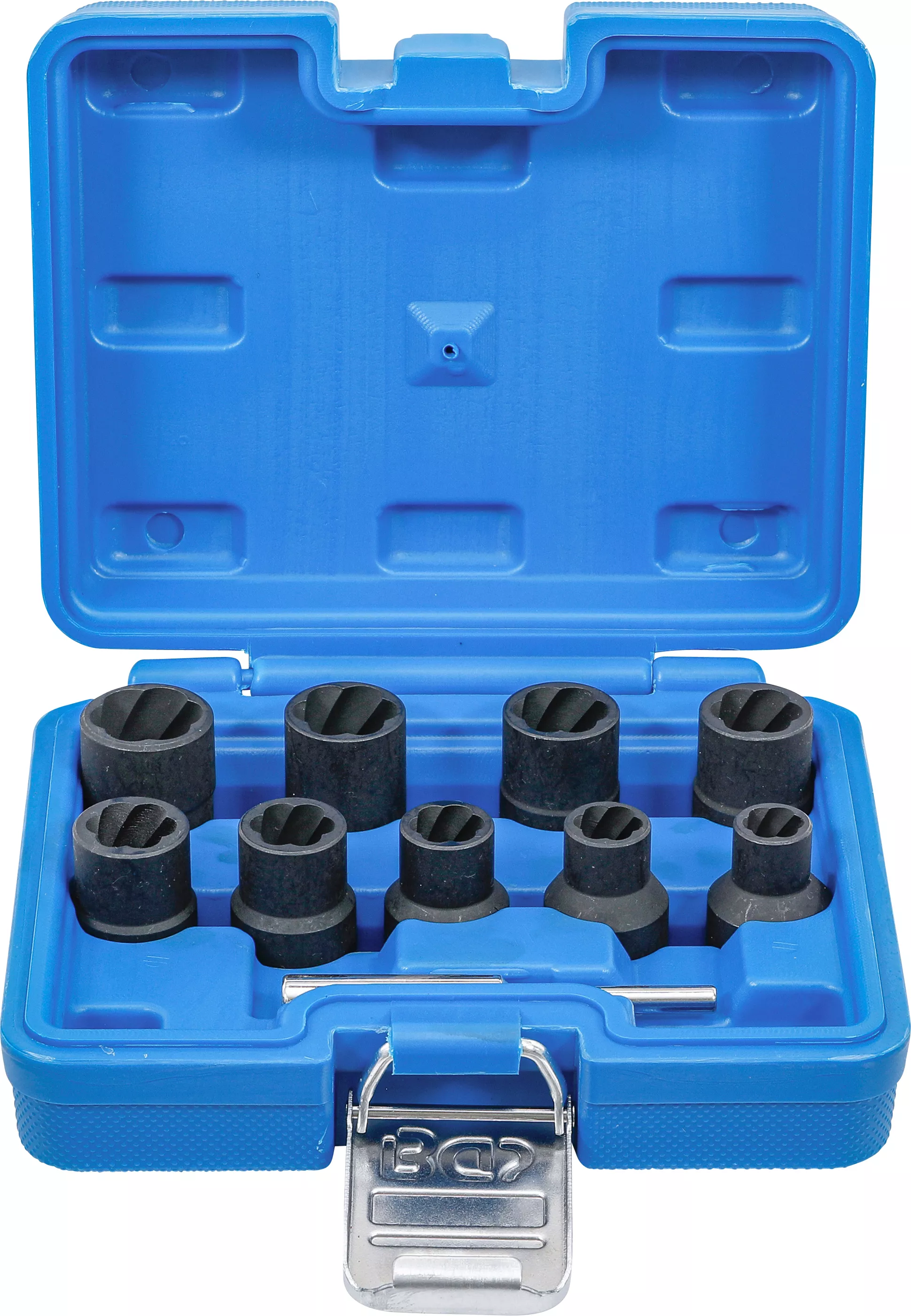 Set capete chei tubulare profil spiral / Extractoare de suruburi | 12,5 mm (1/2") | 10 - 19 mm | 10 piese [1]