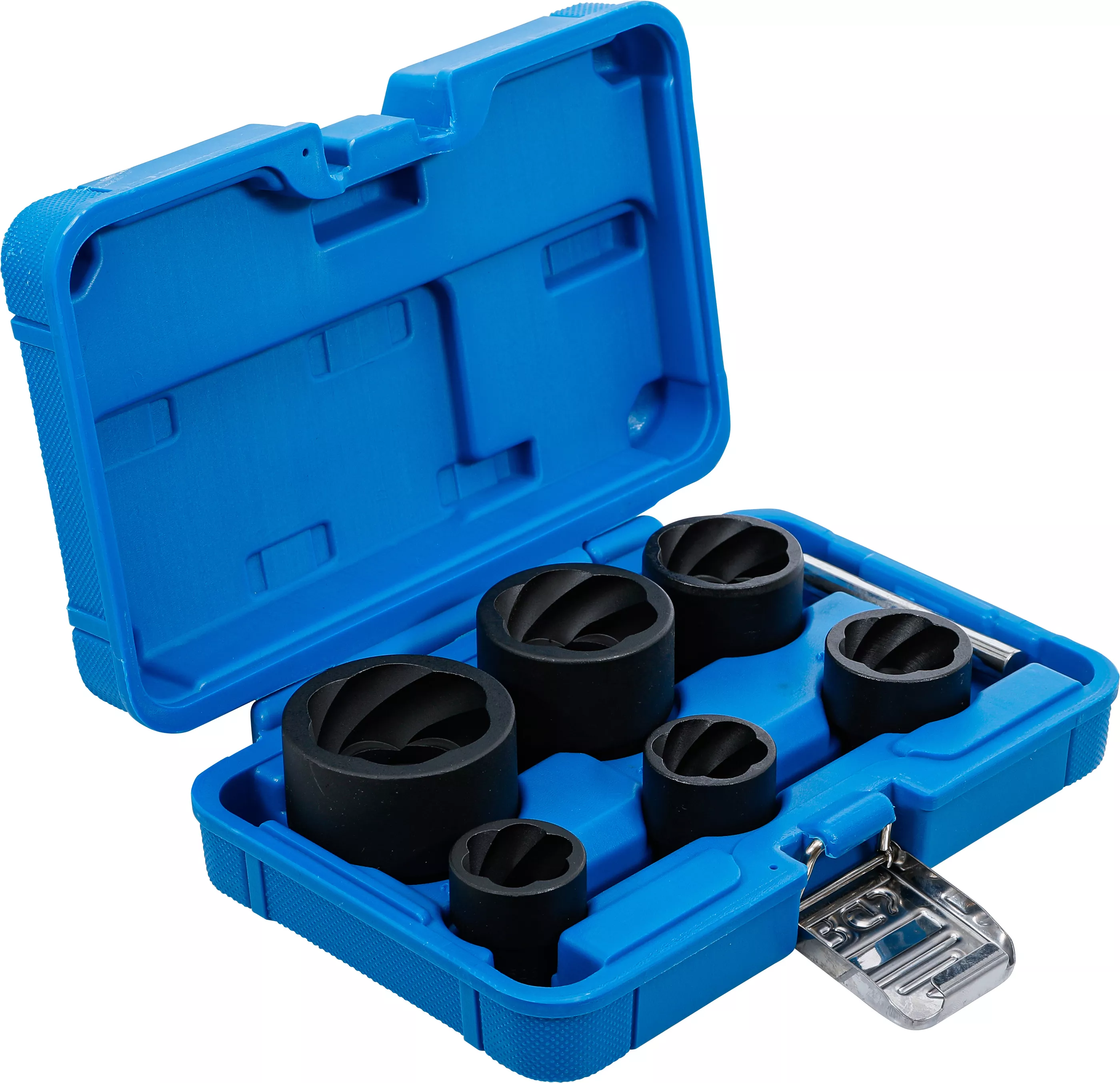 Set capete chei tubulare profil spiral / Extractoare de suruburi | 12,5 mm (1/2") + 20 mm (3/4") | 22 - 41 mm | 6 piese [2]