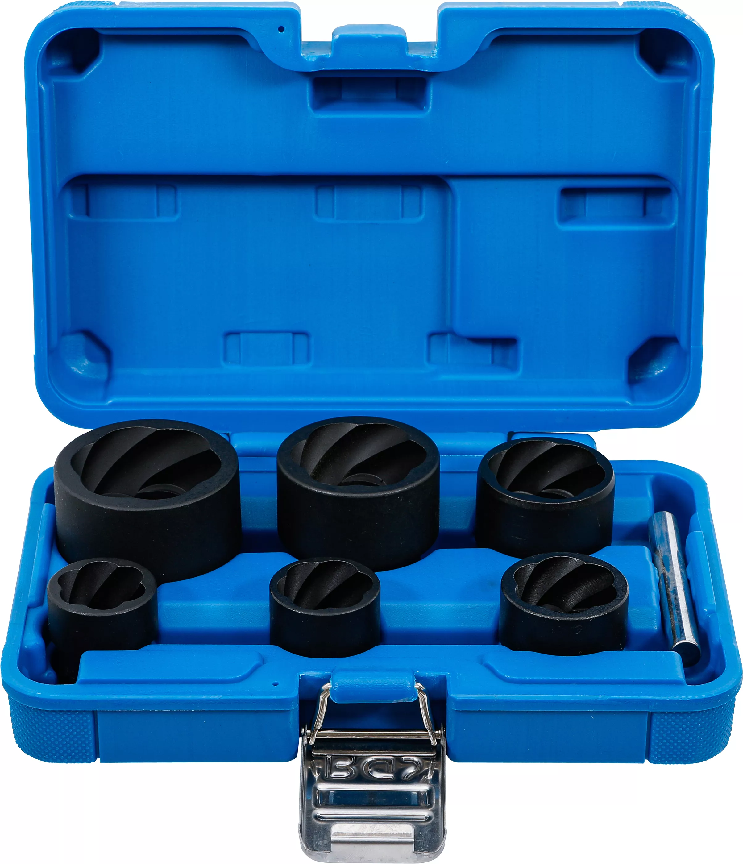 Set capete chei tubulare profil spiral / Extractoare de suruburi | 12,5 mm (1/2") + 20 mm (3/4") | 22 - 41 mm | 6 piese [1]