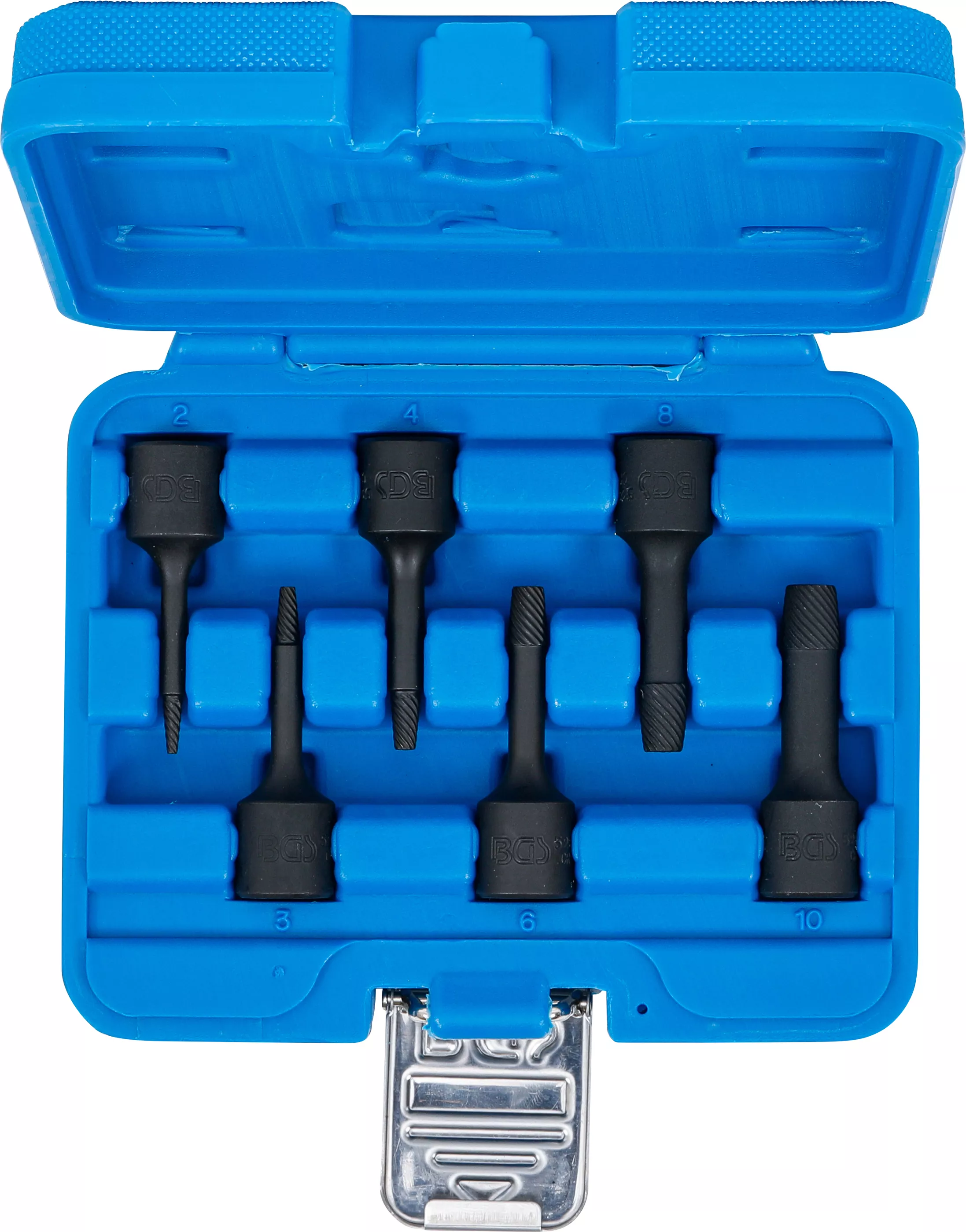 Set capete chei tubulare profil spiral / Extractoare de suruburi | 10 mm (3/8") | 2 - 10 mm | 6 piese [5]