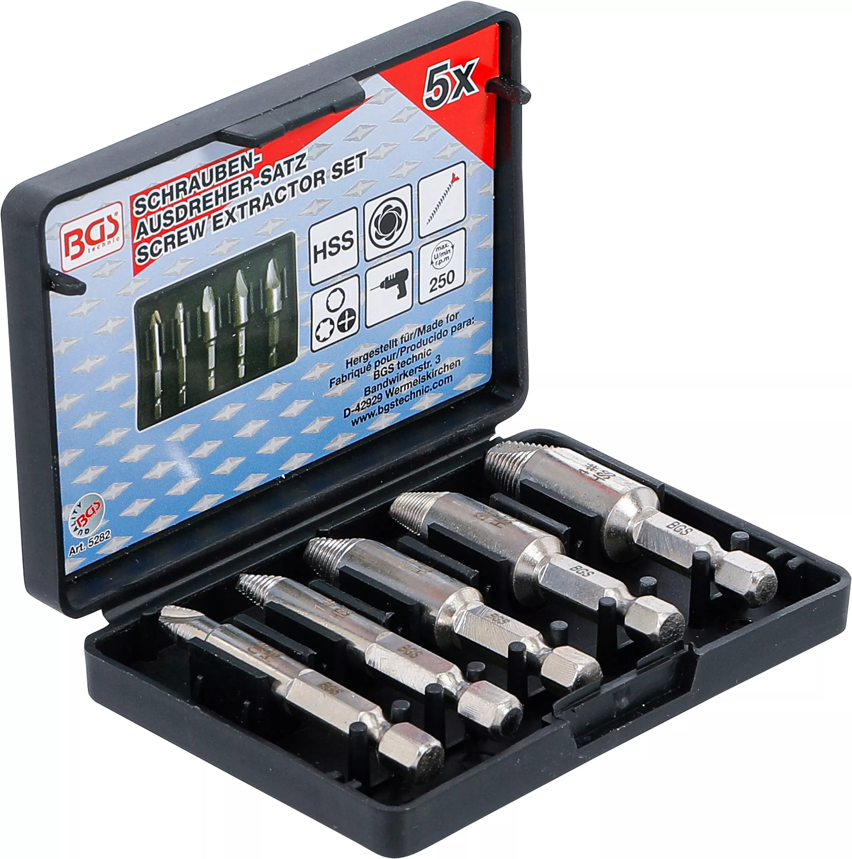 Set extractoare suruburi | 5 piese [2]