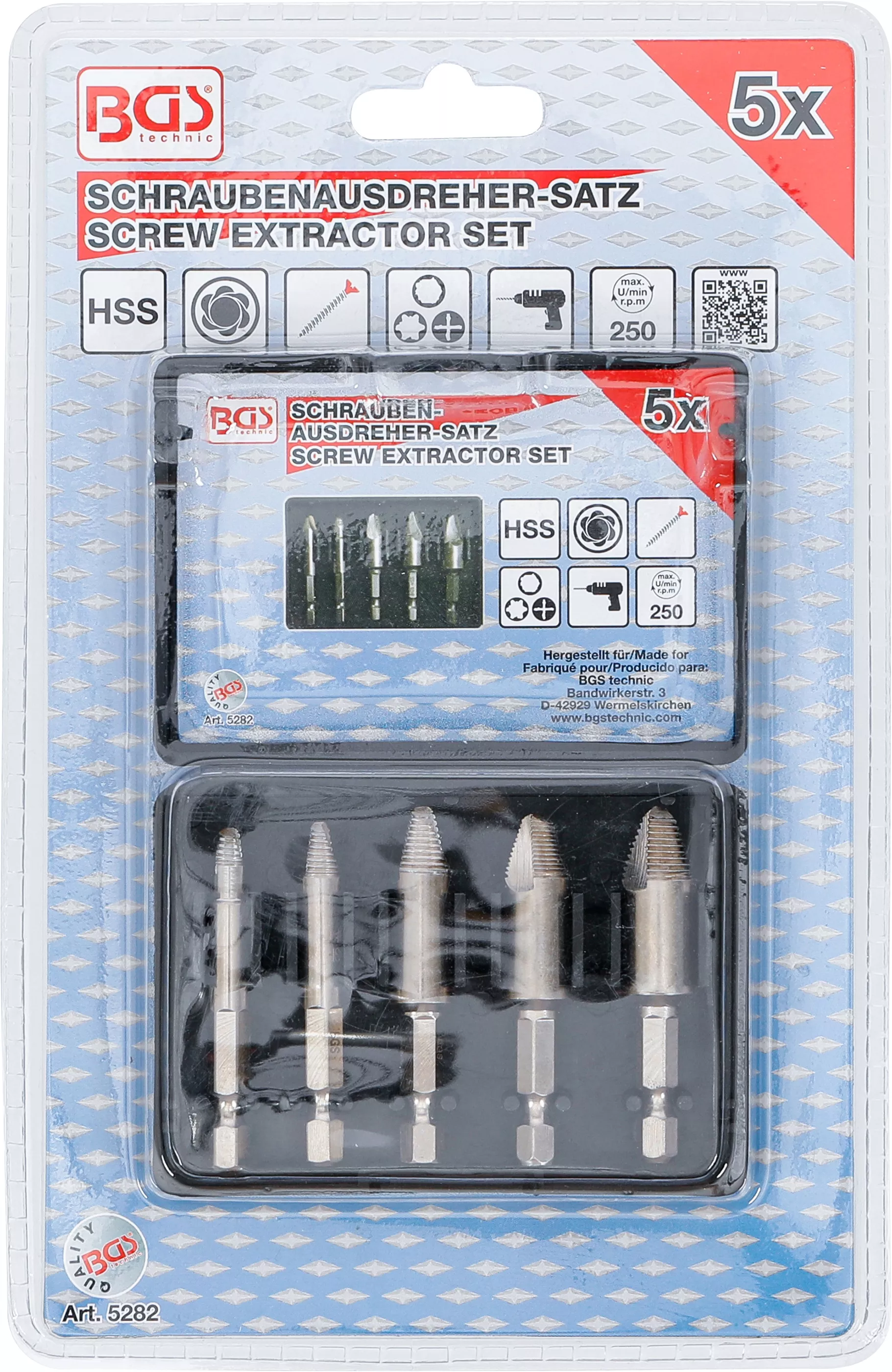 Set extractoare suruburi | 5 piese [6]