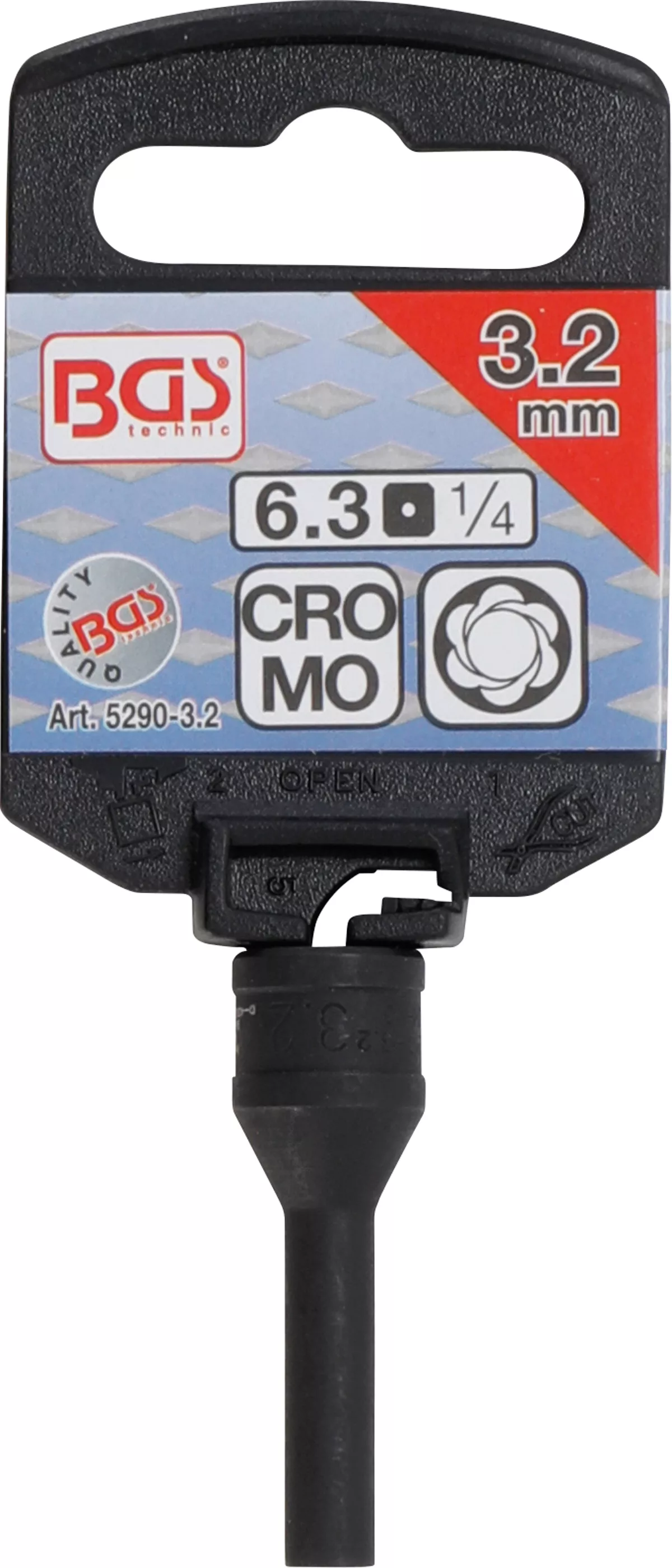Cheie tubulara pentru electrod bujie incandescenta | 6,3 mm (1/4") | 3,2 mm [2]