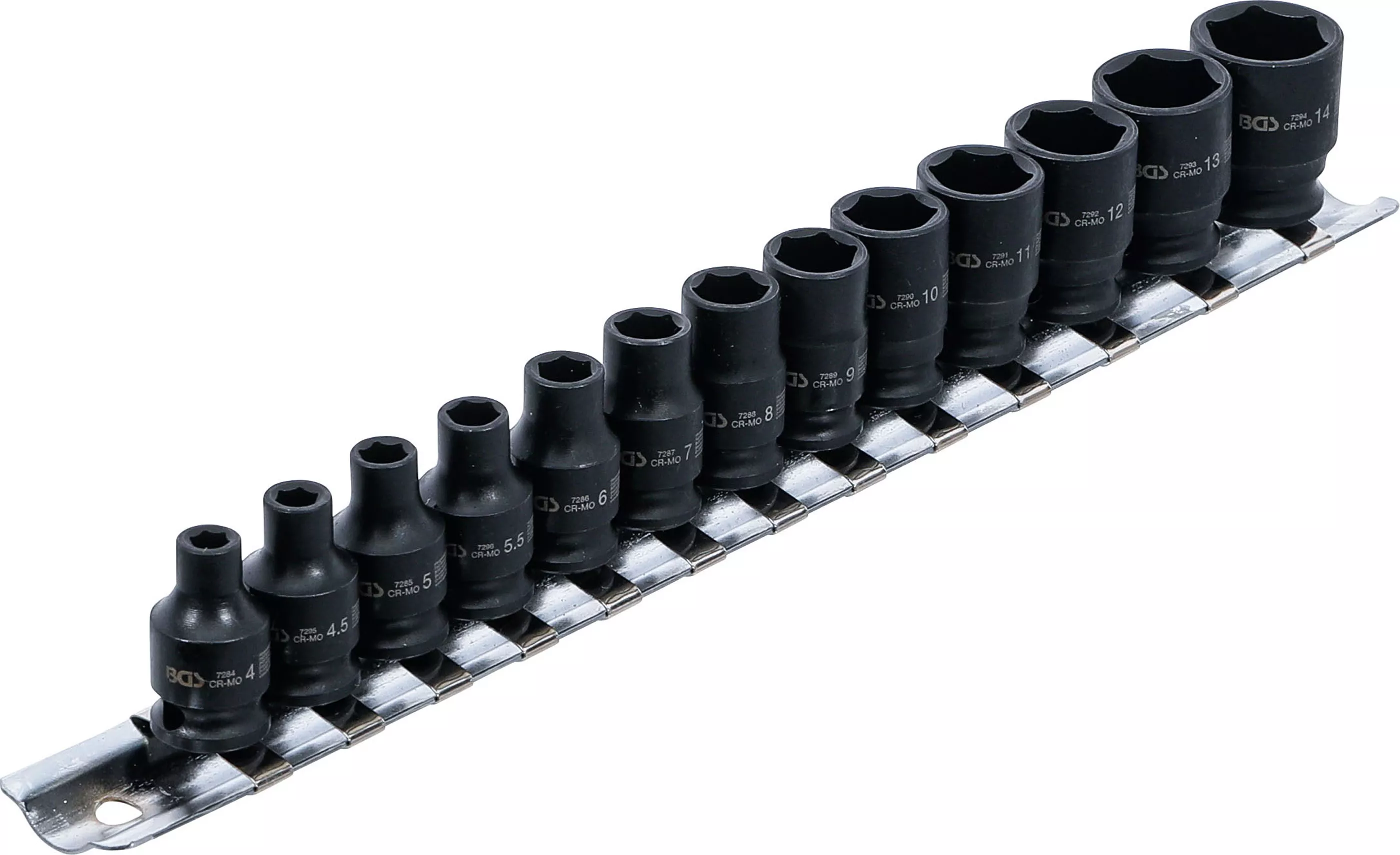 Set chei tubulare de impact 6 colturi | 6,3 mm (1/4") | 4 - 14 mm | 13 piese [2]