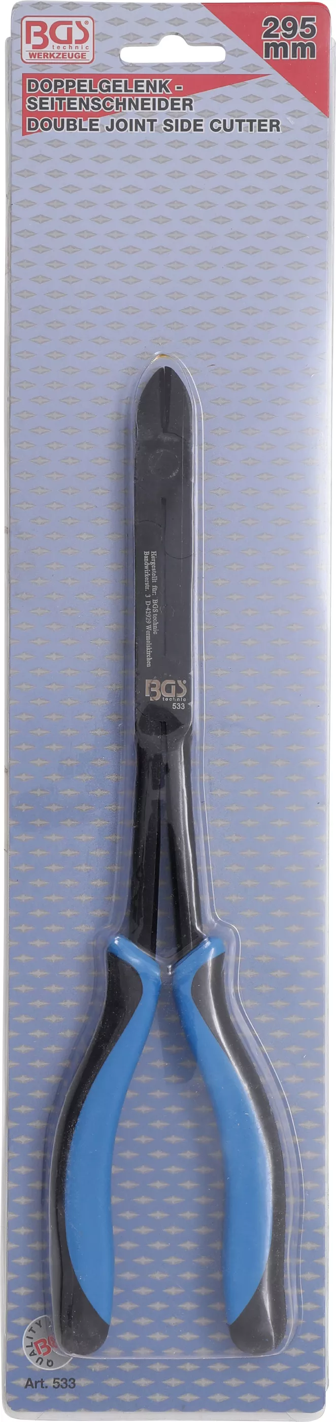 Cleste dublu articulat cu taietura laterala | 295 mm [4]