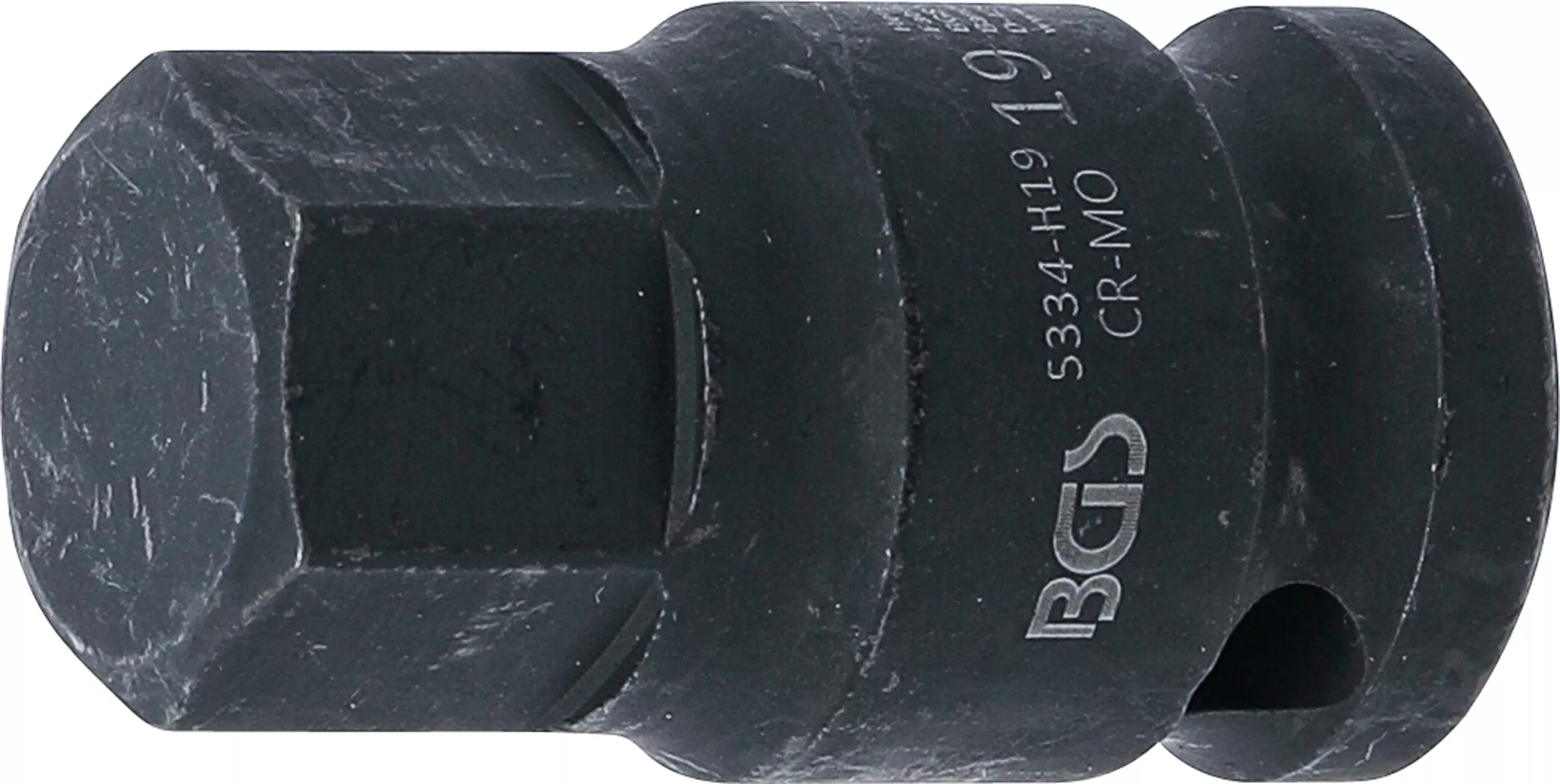 Scule - Cap bit de impact | Lungime 42 mm | 12,5 mm (1/2") | hexagon interior 19 mm