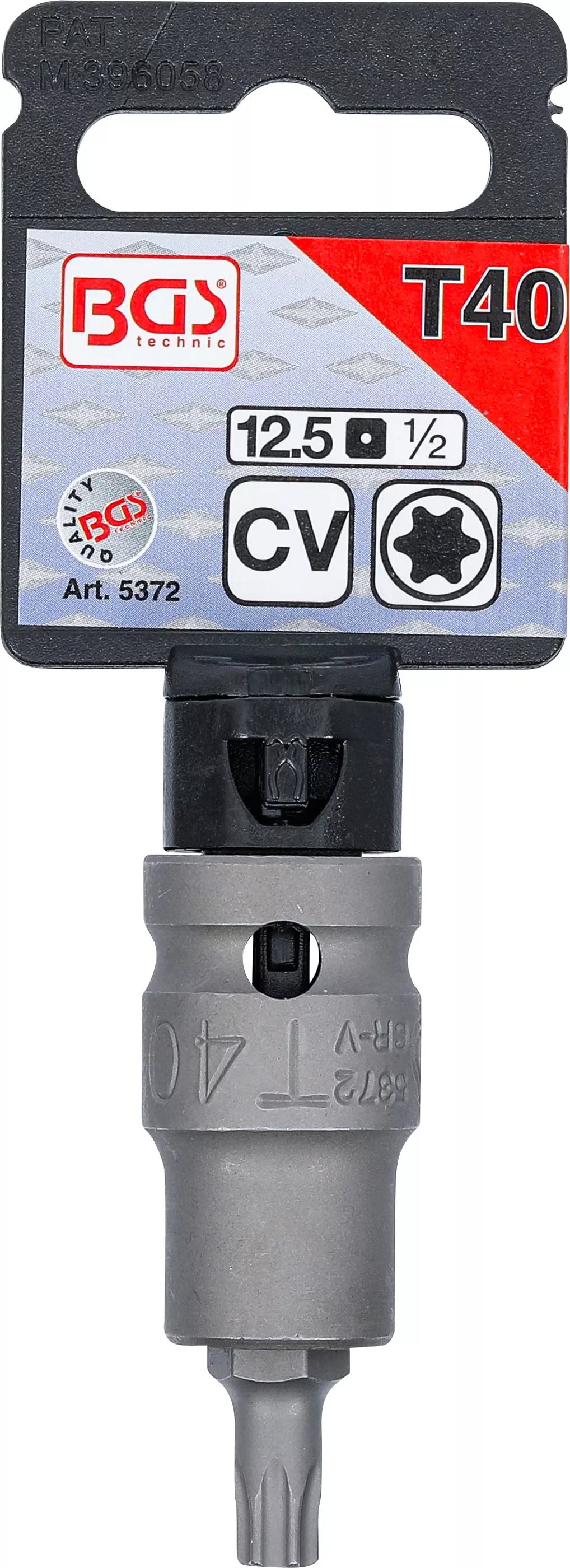 Cap bit de impact | Lungime 55 mm | 12,5 mm (1/2") | Profil T (pentru Torx) T40 [3]