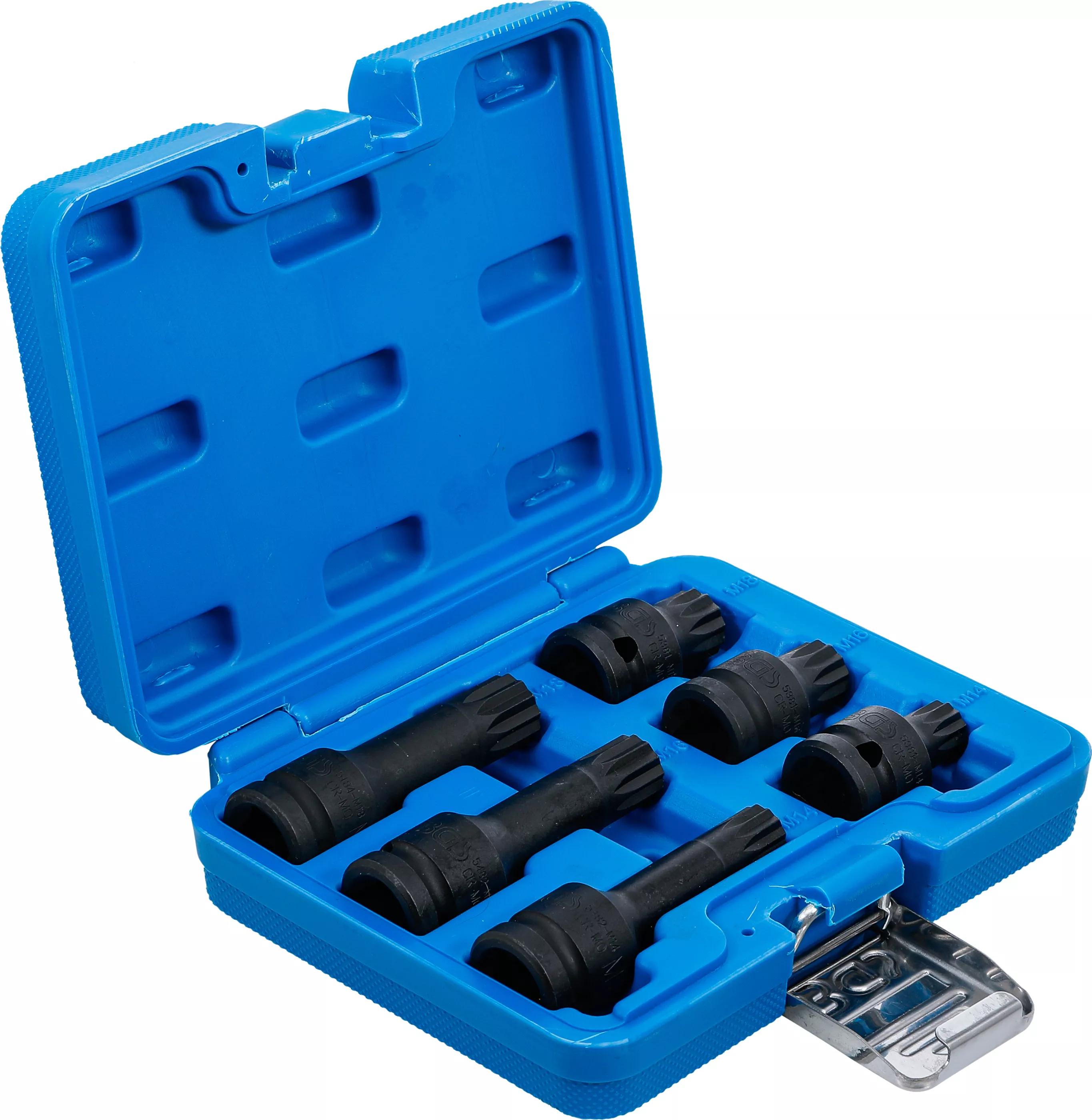 Set capete biti de impact | 12,5 mm (1/2") | Dantura interioara multipla (pentru XZN) M14 - M18 | 6 piese [2]