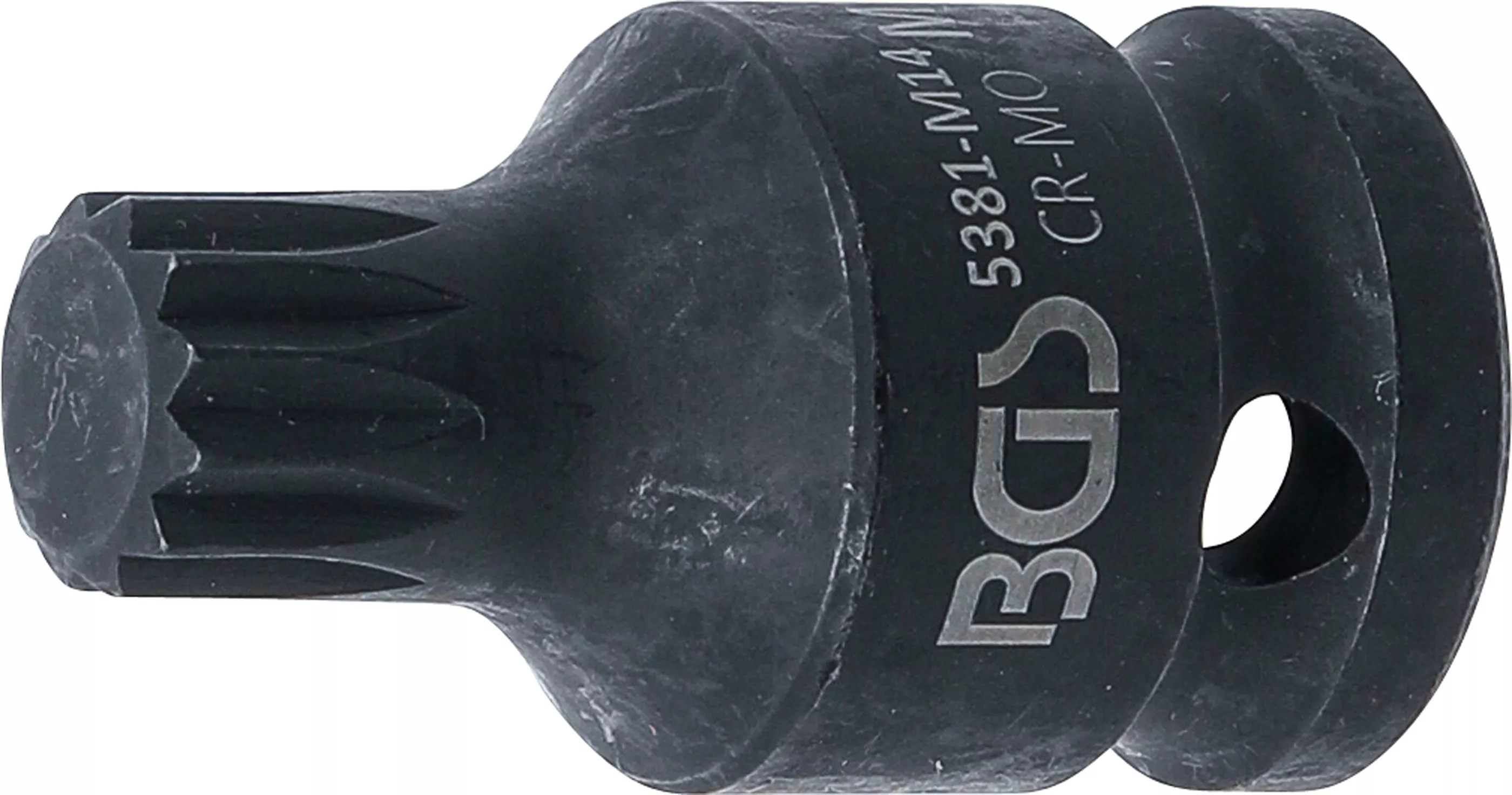Bituri - Cap bit de impact | Lungime 43 mm | 12,5 mm (1/2") | Dantura interioara multipla (pentru XZN) M14