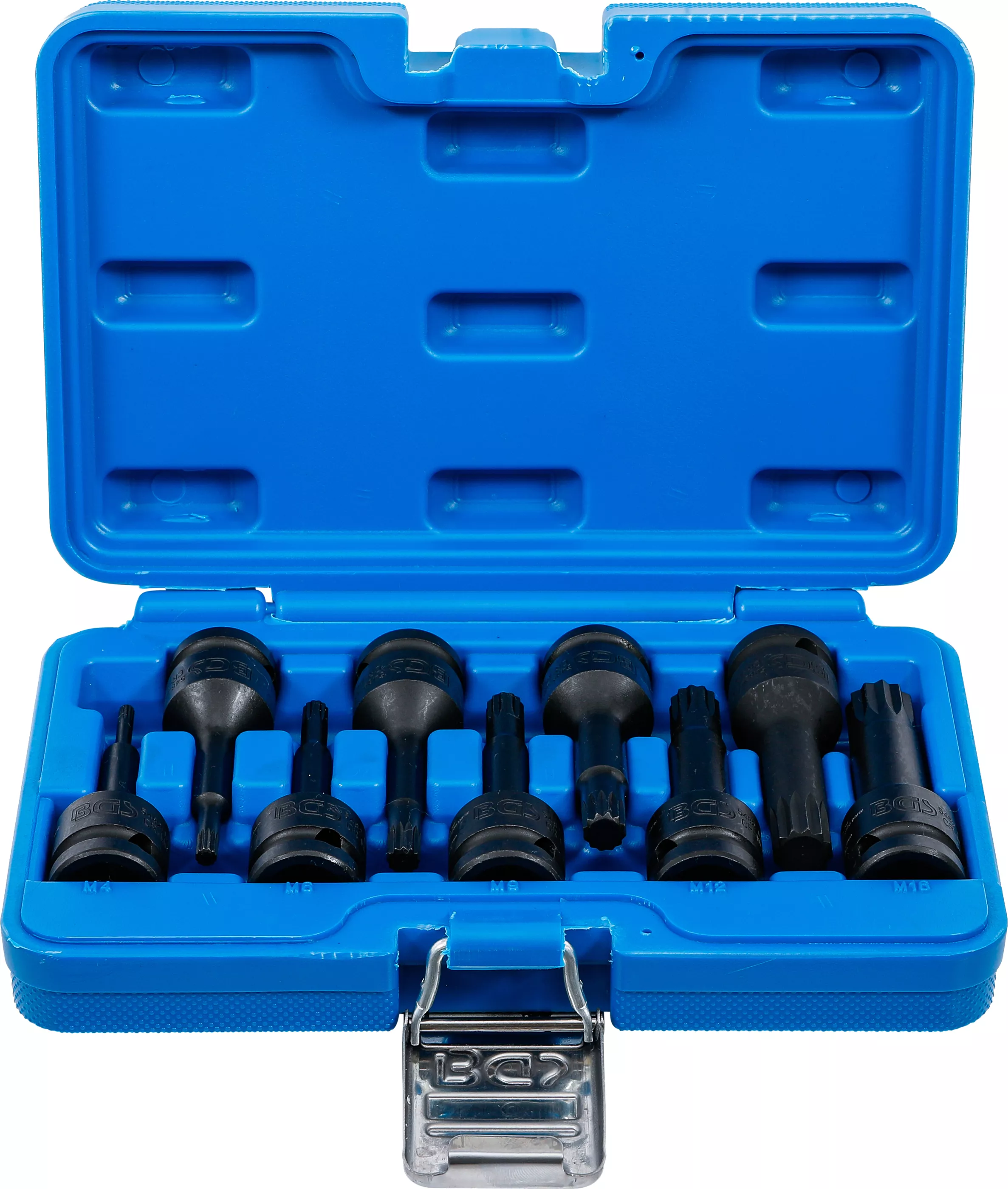 Bituri - Set capete biti de impact | 12,5 mm (1/2") | Dantura interioara multipla (pentru XZN) M4 - M16 | 9 piese