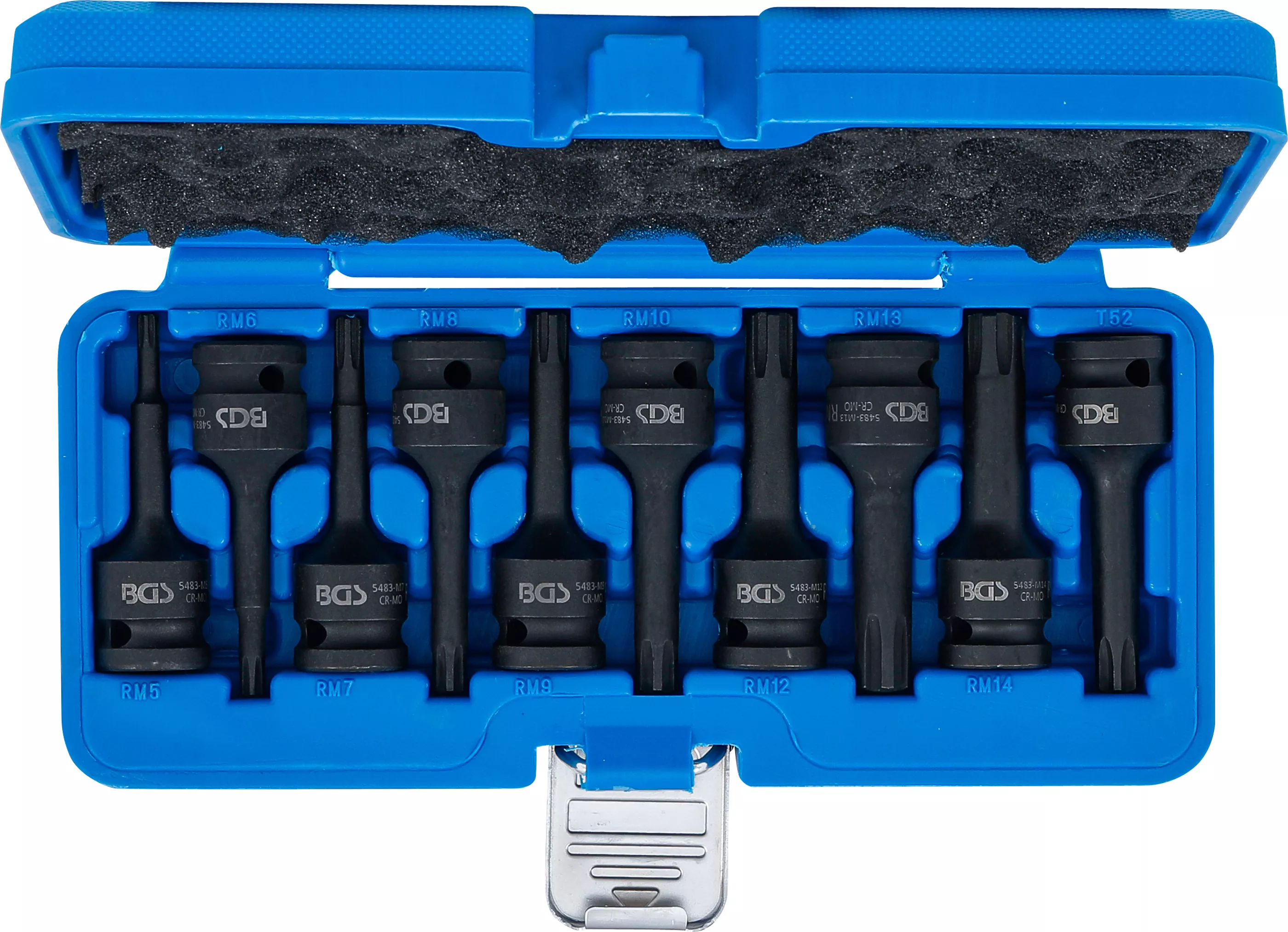 Set capete biti de impact | 12,5 mm (1/2") | Profil pana (pentru Ribe) M5 - M14 | 9 piese [4]