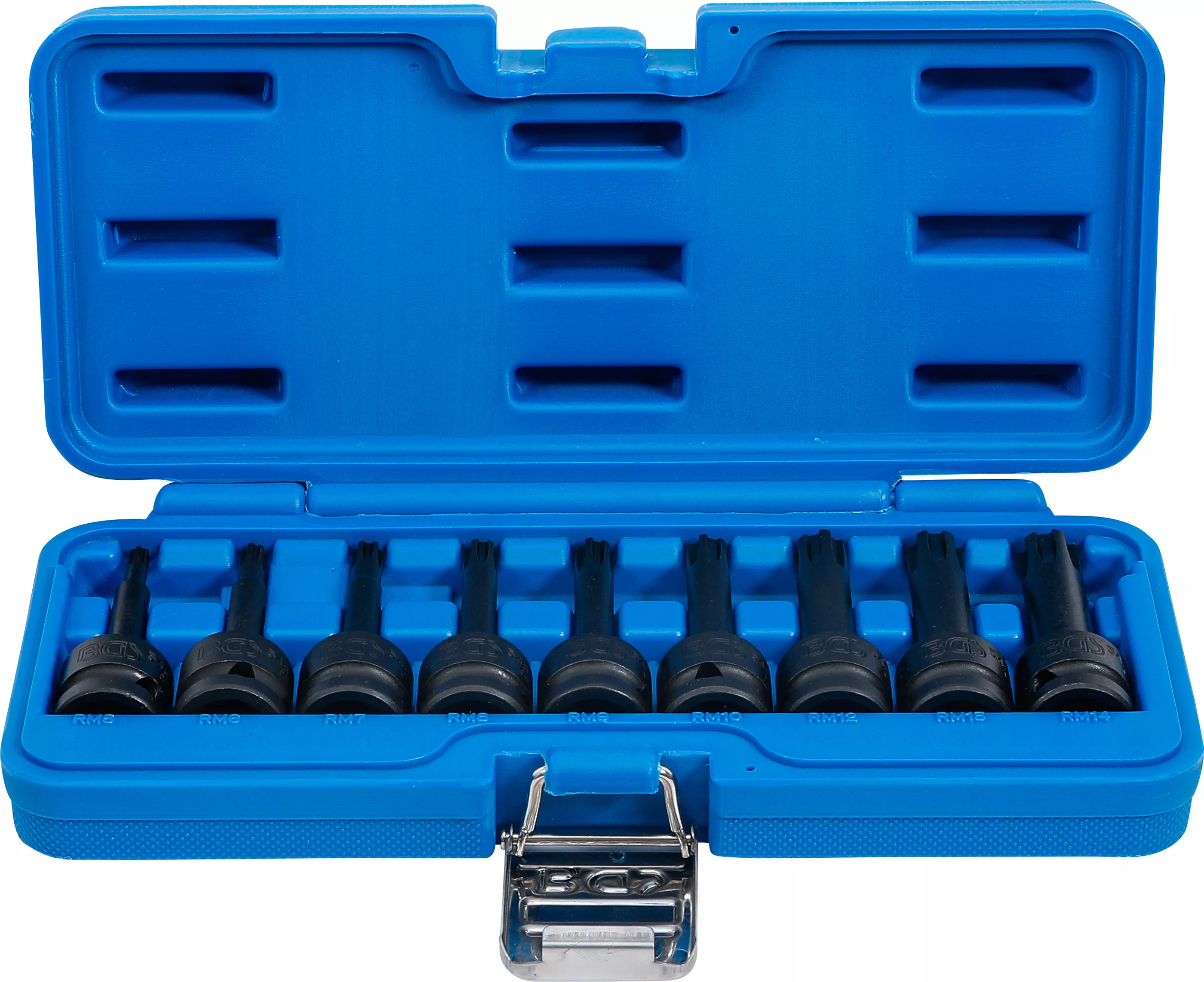 Bituri - Set capete biti de impact | 12,5 mm (1/2") | Profil pana (pentru Ribe) M5 - M14 | 9 piese