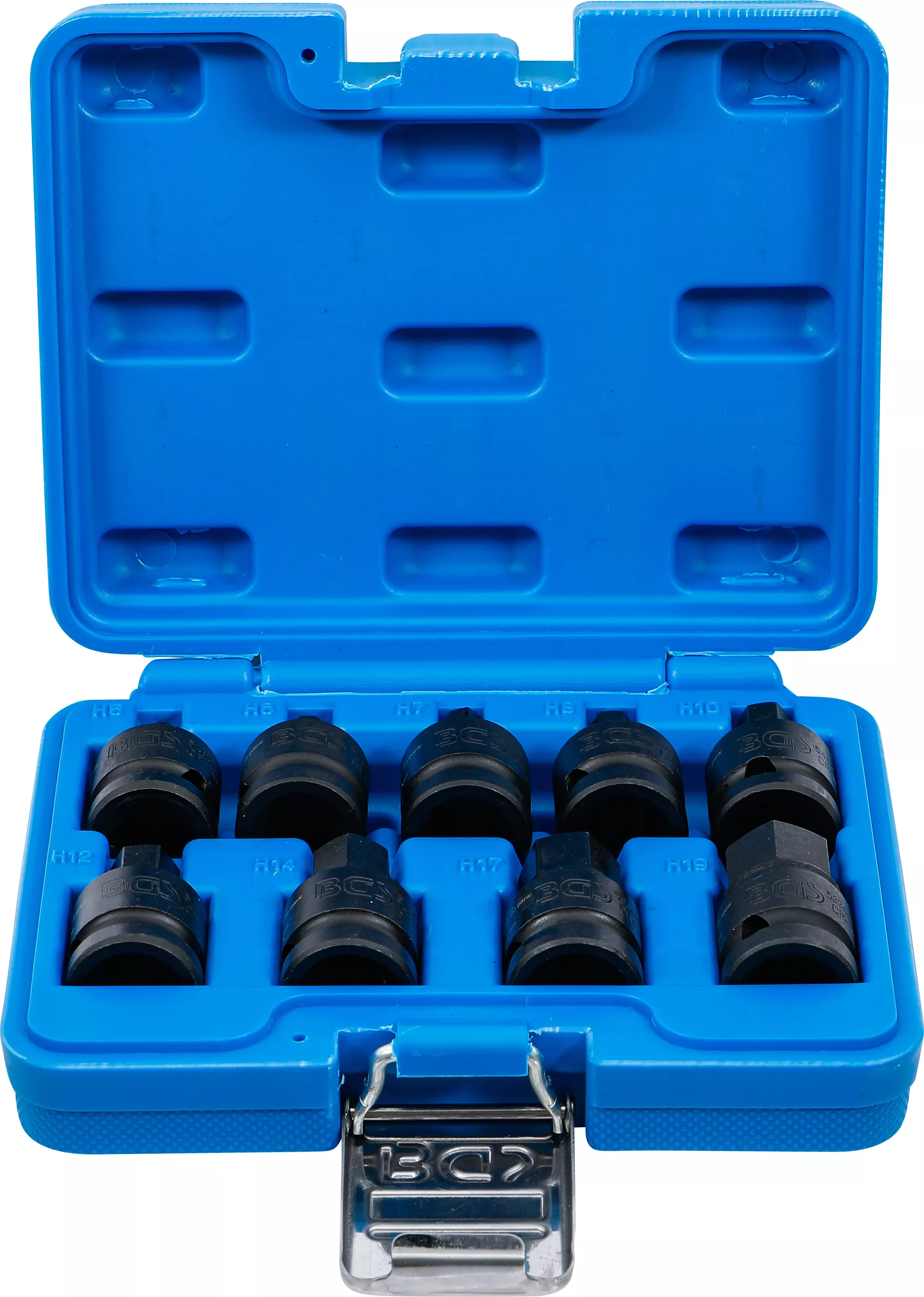 Bituri - Set capete biti de impact | 12,5 mm (1/2") | hexagon interior 5 - 19 mm | 9 piese