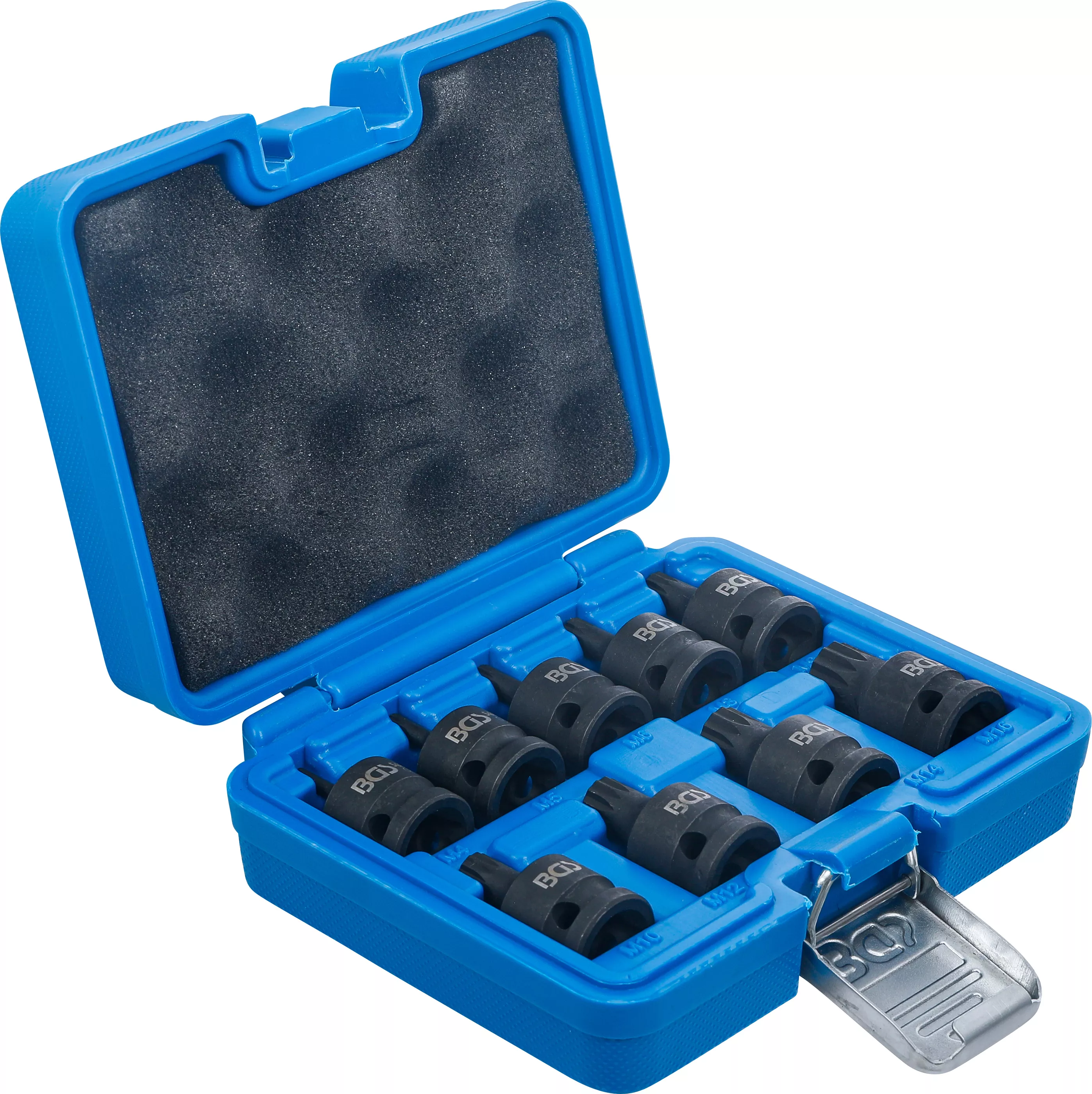 Set capete biti de impact | 12,5 mm (1/2") | Dantura interioara multipla (pentru XZN) M4 - M16 | 9 piese [2]