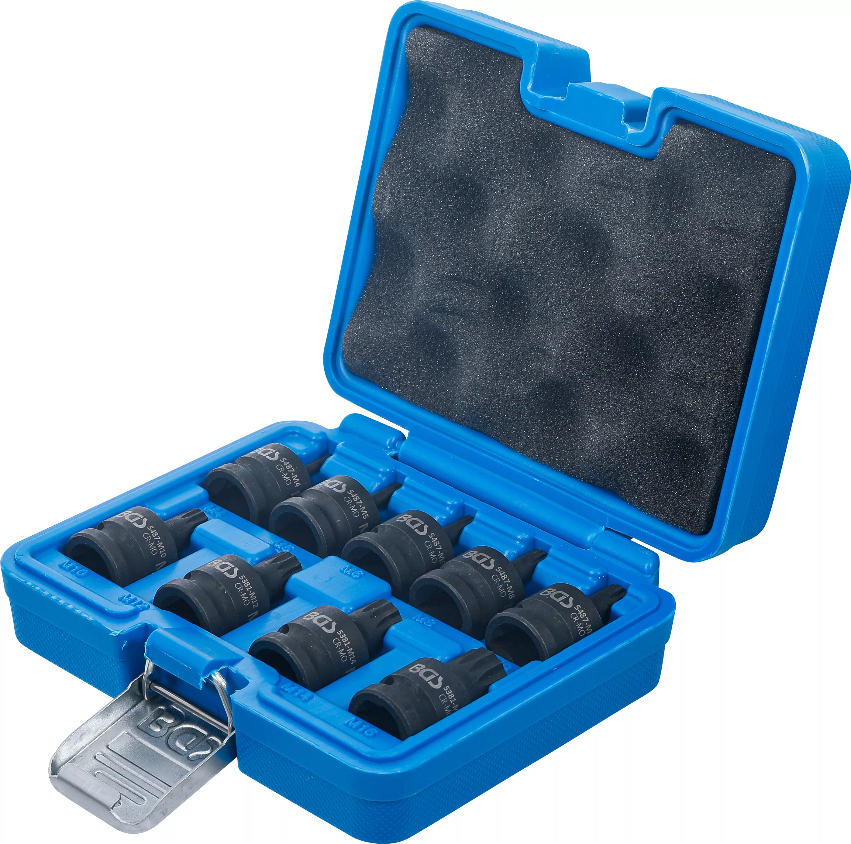 Set capete biti de impact | 12,5 mm (1/2") | Dantura interioara multipla (pentru XZN) M4 - M16 | 9 piese [3]