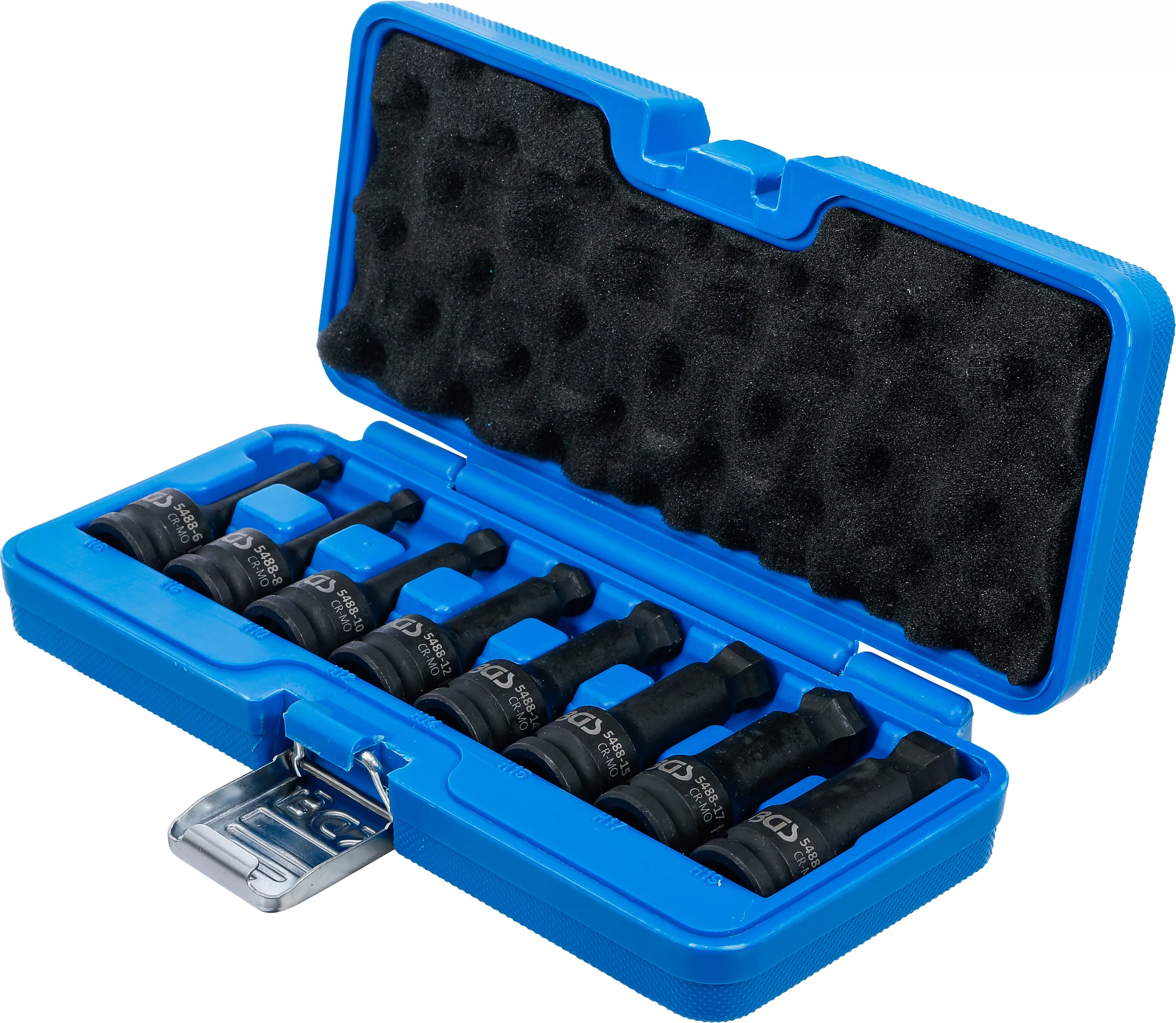 Set capete biti de impact | Lungime 75 mm | 12,5 mm (1/2") | hexagon interior cu cap sferic 6 - 19 mm | 8 piese [3]