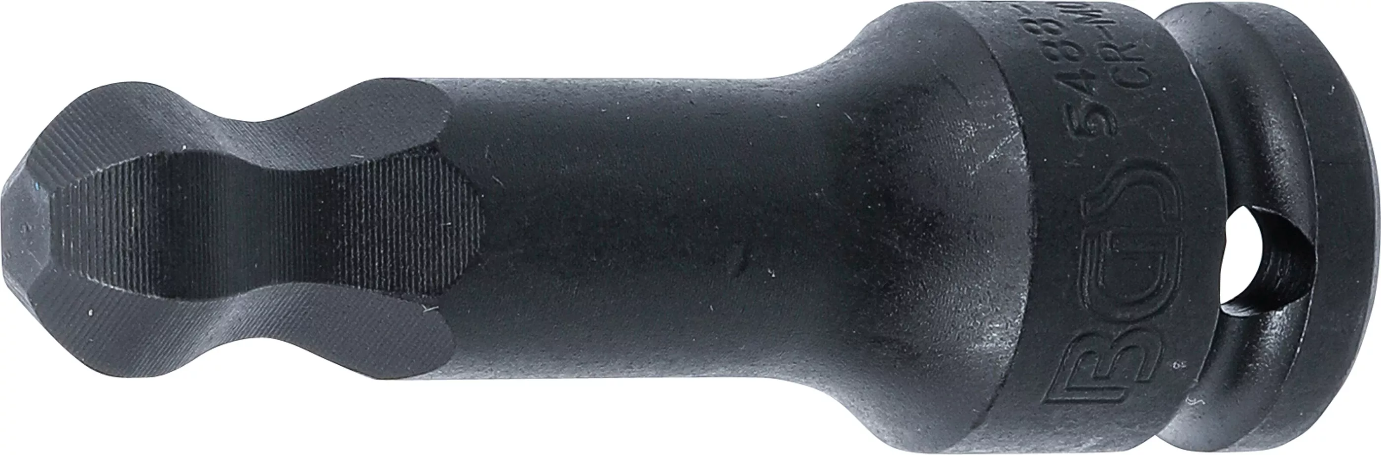 Bituri - Cap bit de impact | Lungime 75 mm | 12,5 mm (1/2") | hexagon interior cu cap sferic 14 mm
