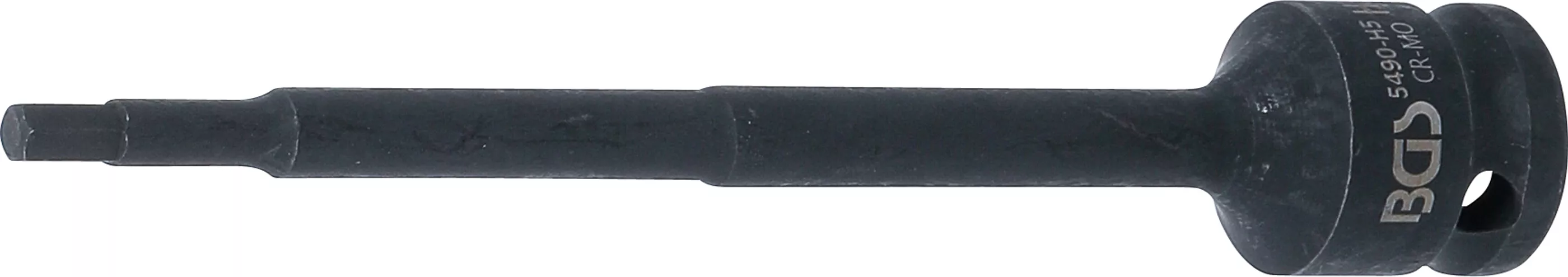 Cap bit de impact | Lungime 150 mm | 12,5 mm (1/2") | hexagon interior 5 mm [1]