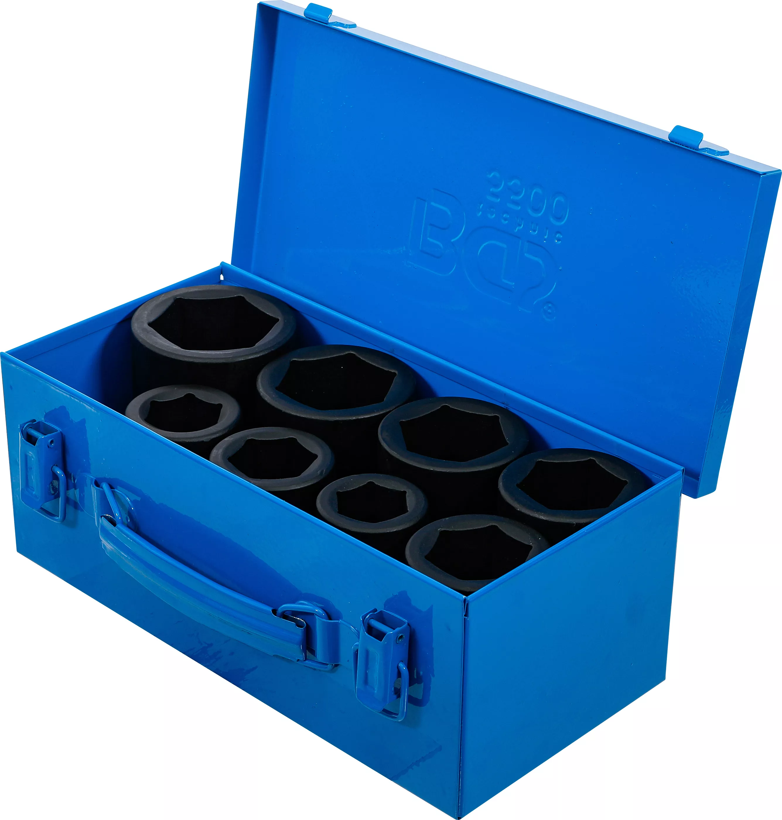 Set chei tubulare de impact cu protectie 6 colturi, lunga | 25 mm (1") | 27 - 50 mm | 8 piese [3]
