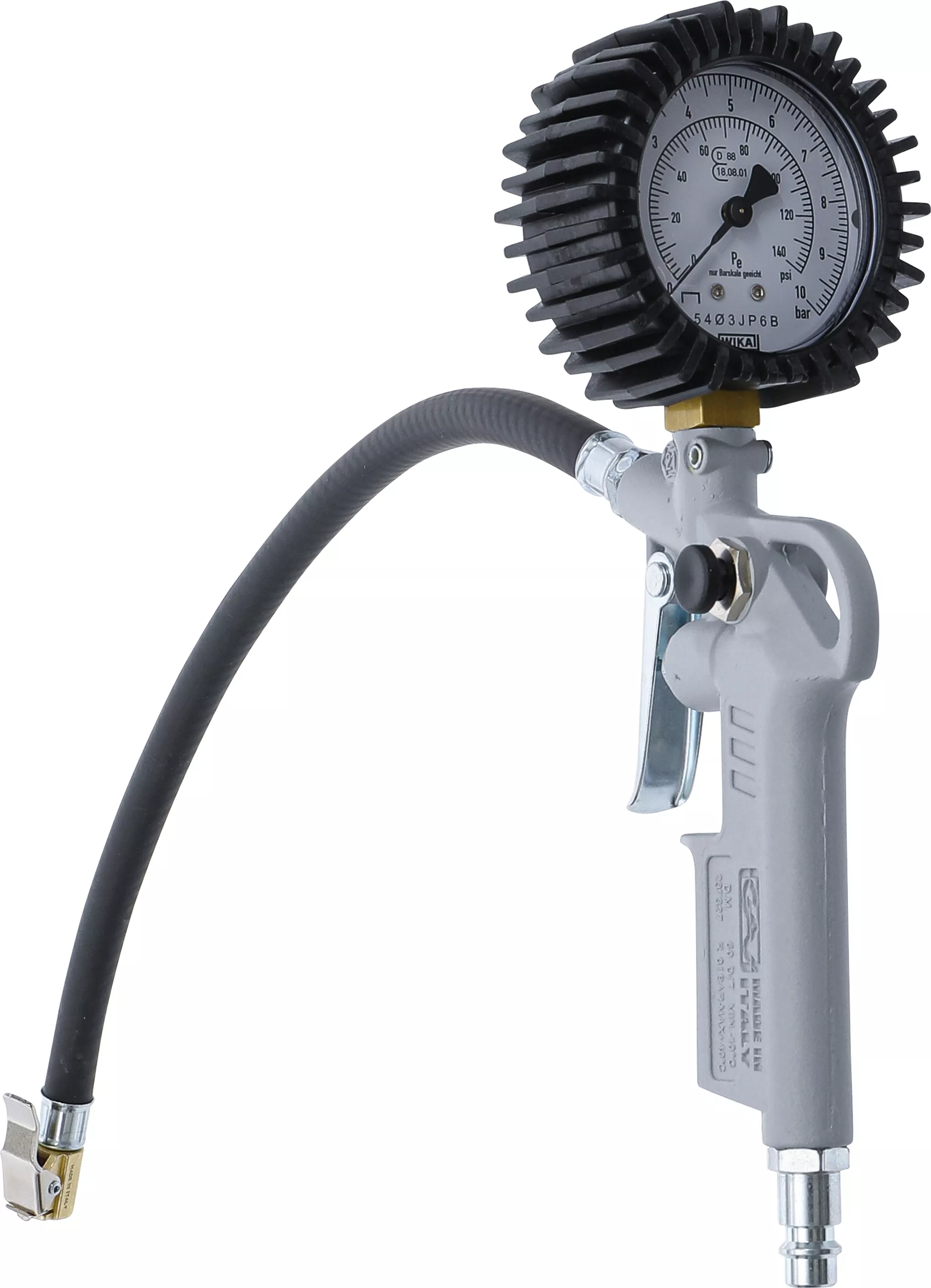 Dispozitiv de umplere anvelope - Pistol de umflare pneuri pneumatic | etalonat | 0 - 10 bar