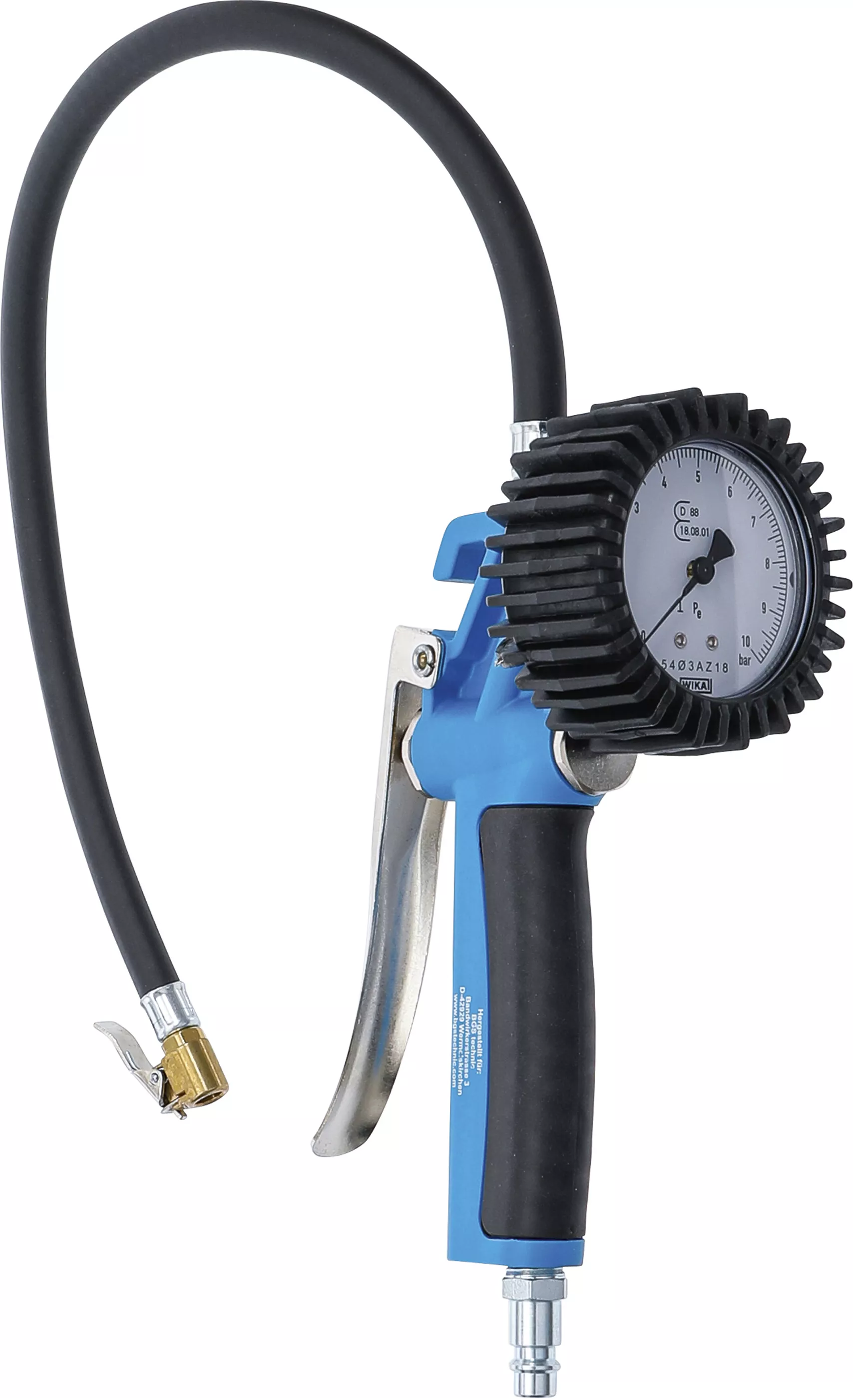 Dispozitiv de umplere anvelope - Pistol de umflare pneuri pneumatic | etalonat | 0 - 10 bar
