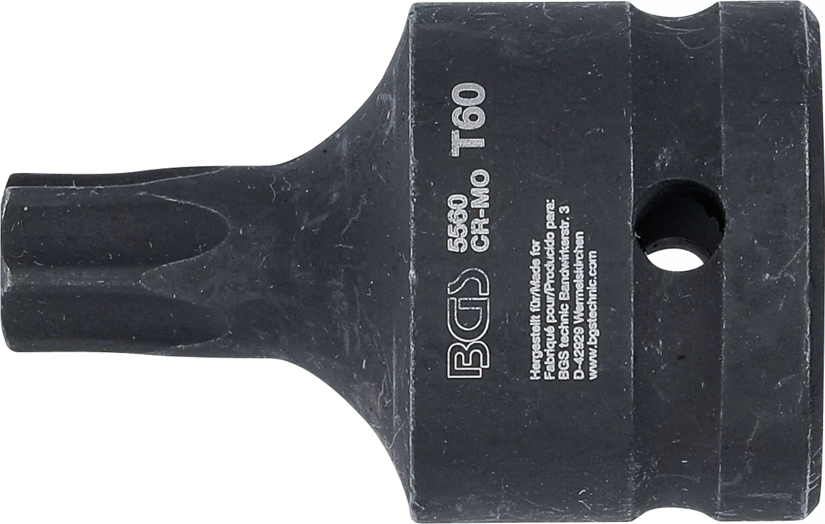 Cap bit de impact | Lungime 60 mm | 20 mm (3/4") | Profil T (pentru Torx) T60 [2]