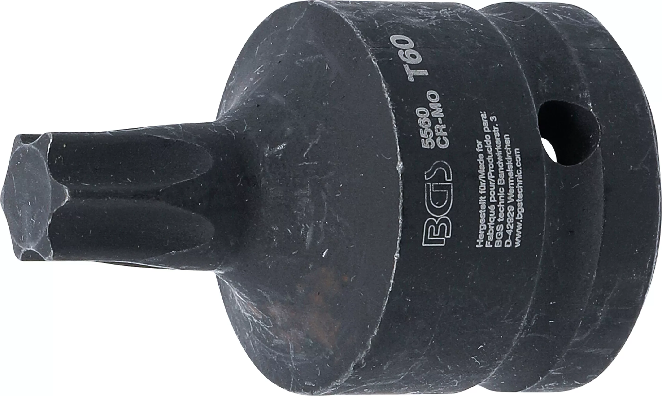 Bituri - Cap bit de impact | Lungime 60 mm | 20 mm (3/4") | Profil T (pentru Torx) T60