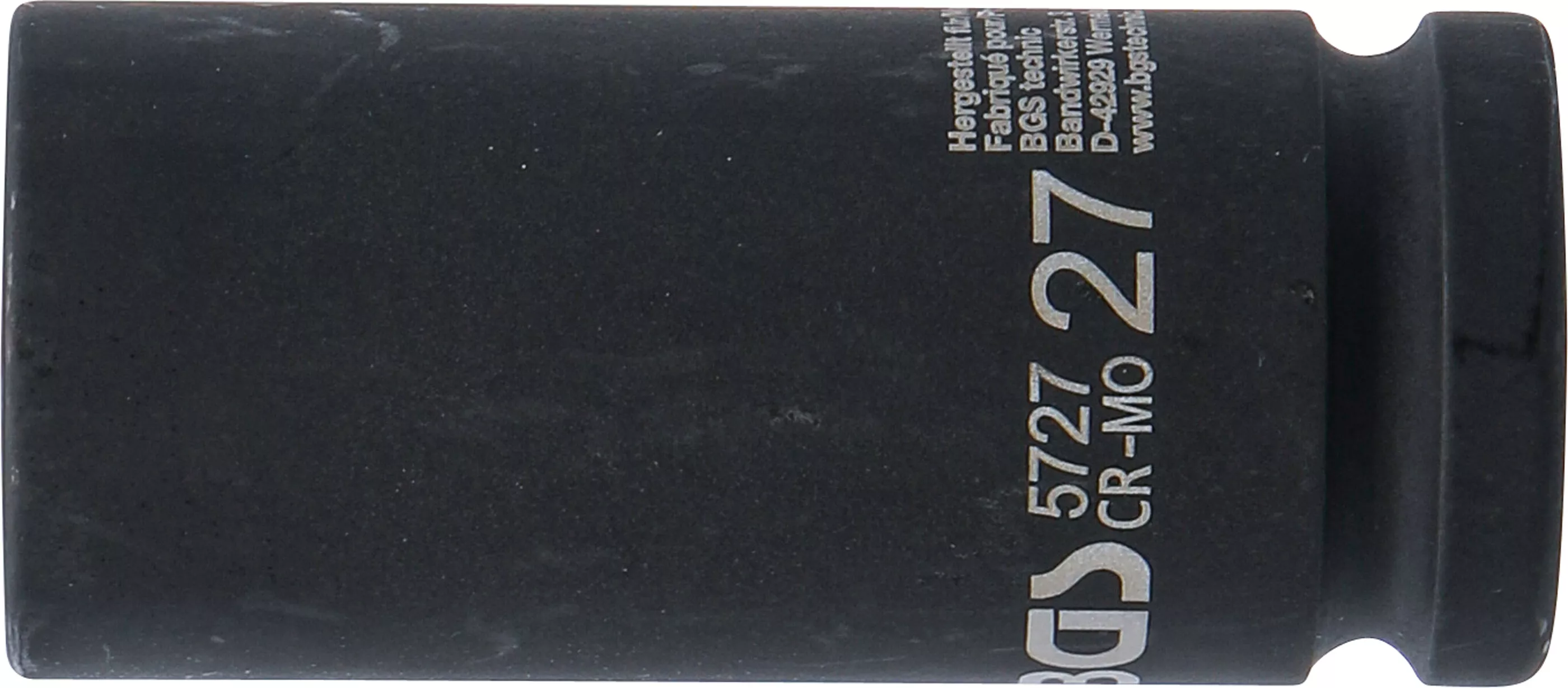 Cheie tubulara de impact, 6 colturi, lunga | 20 mm (3/4") | 27 mm [3]