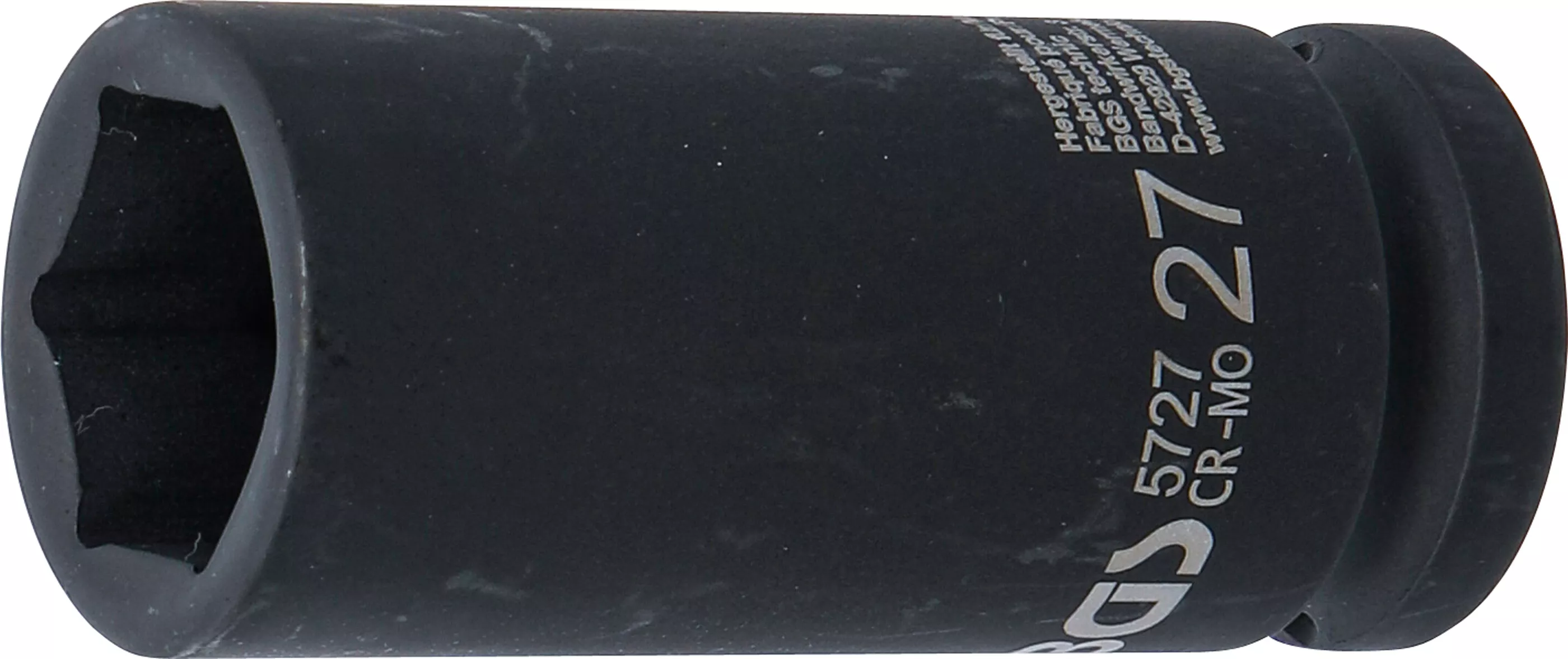 Capete de chei tubulare - Cheie tubulara de impact, 6 colturi, lunga | 20 mm (3/4") | 27 mm