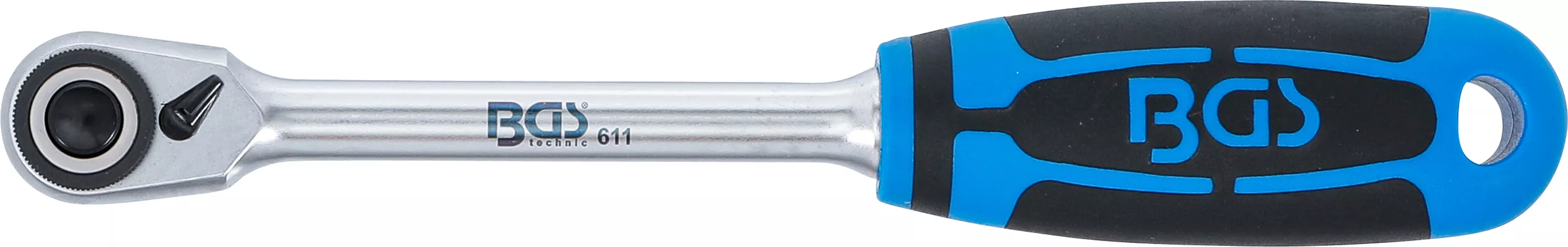Clichet reversibil | dantura fina | Antrenat prin patrat interior 10 mm (3/8") [2]