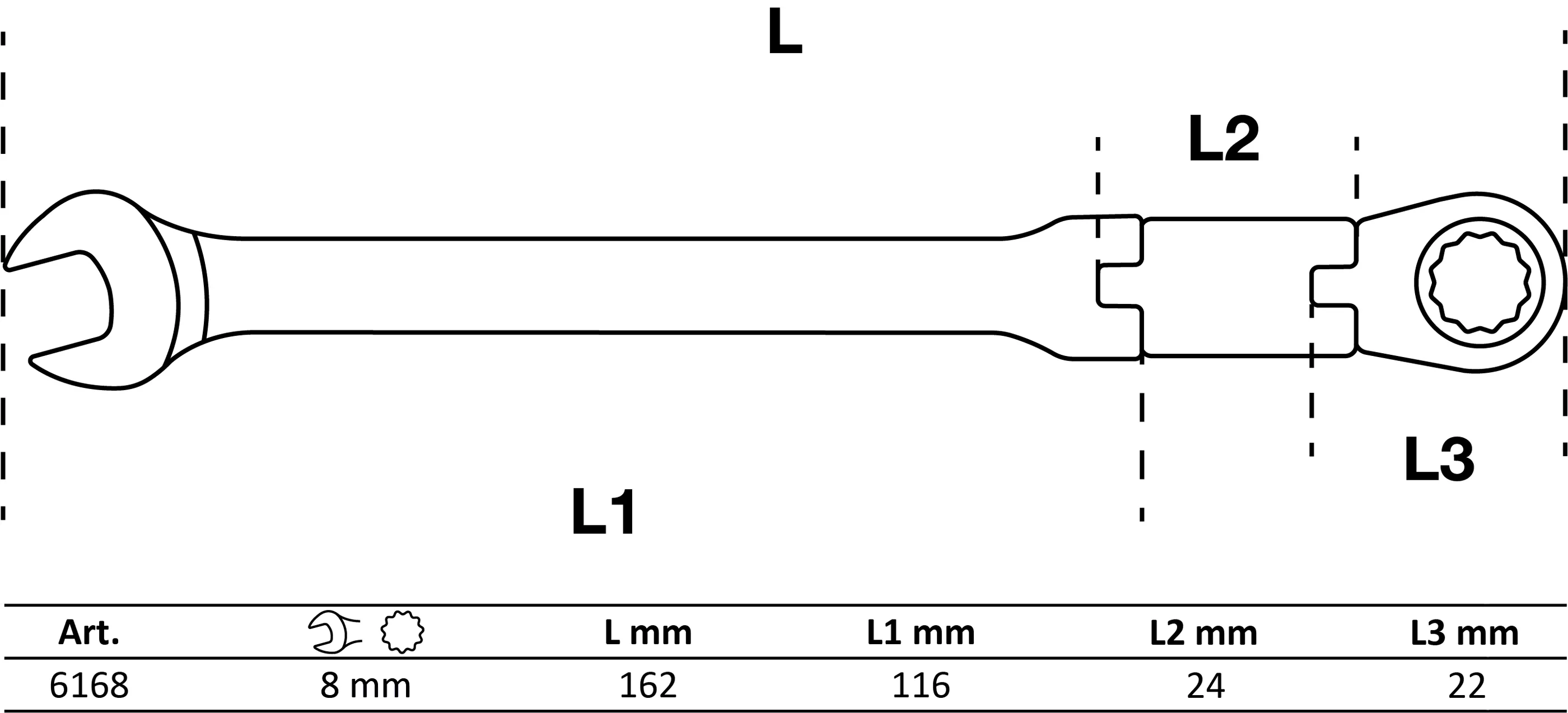 Chei fixe cu inel clichet dublu articulat | articulate | 8 mm [2]