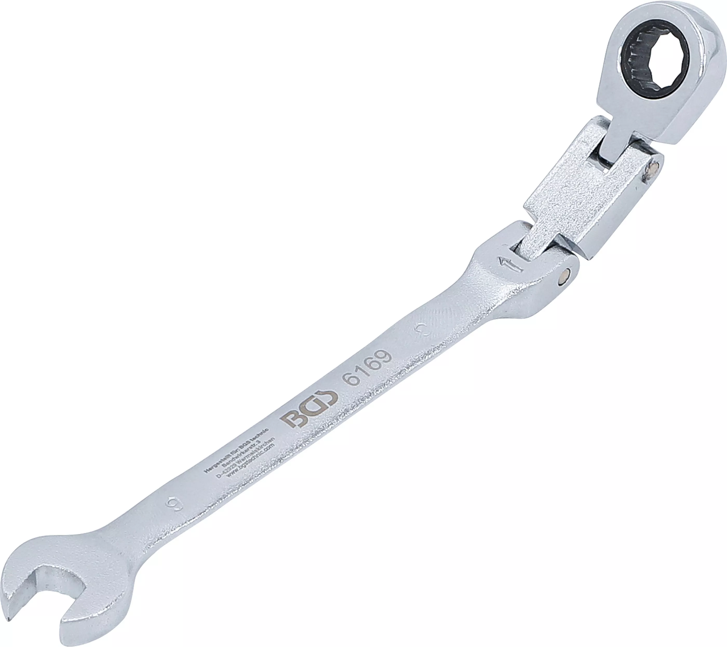Unelte de mână - Chei fixe cu inel clichet dublu articulat | articulate | 9 mm