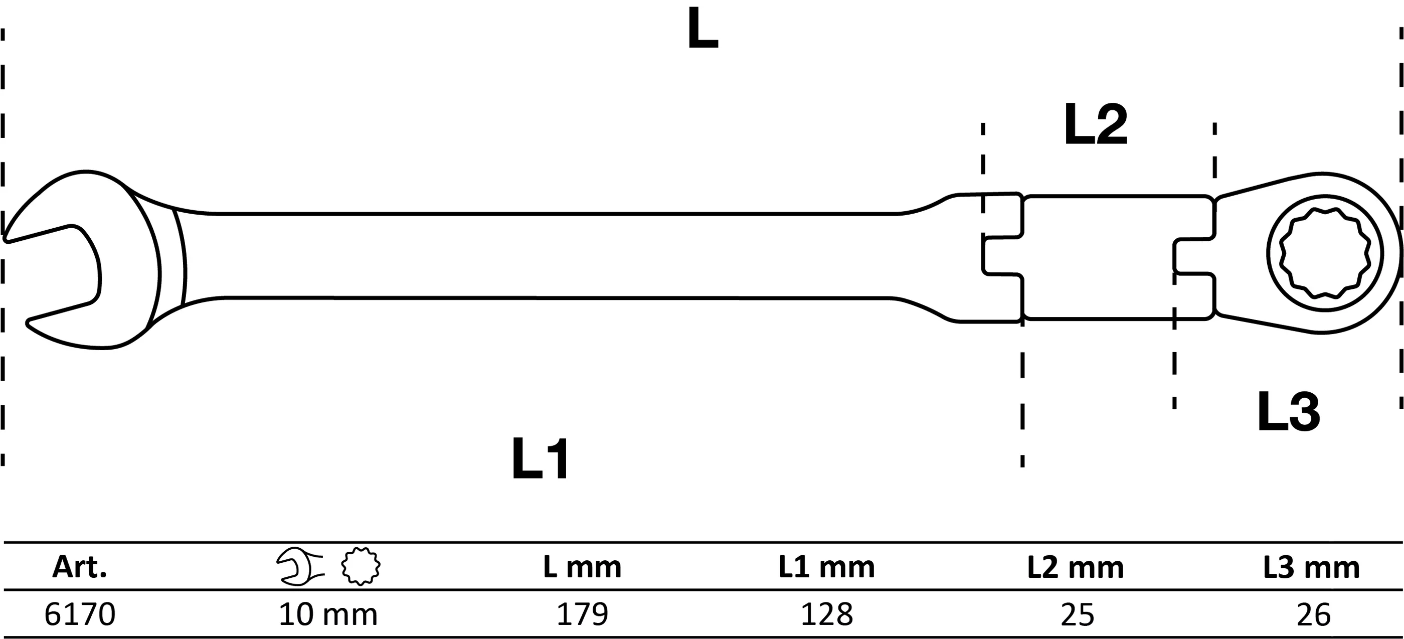 Chei fixe cu inel clichet dublu articulat | articulate | 10 mm [2]