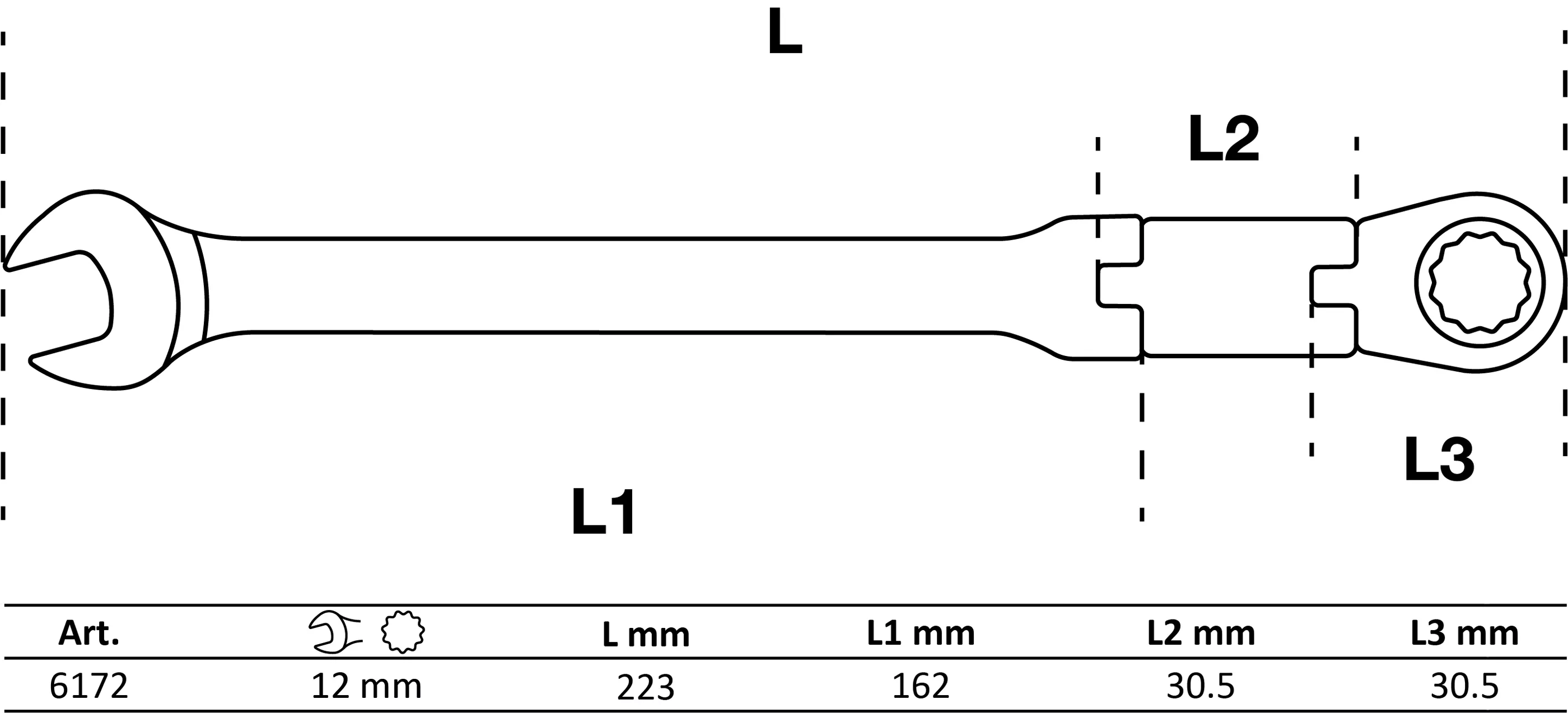 Chei fixe cu inel clichet dublu articulat | articulate | 12 mm [2]