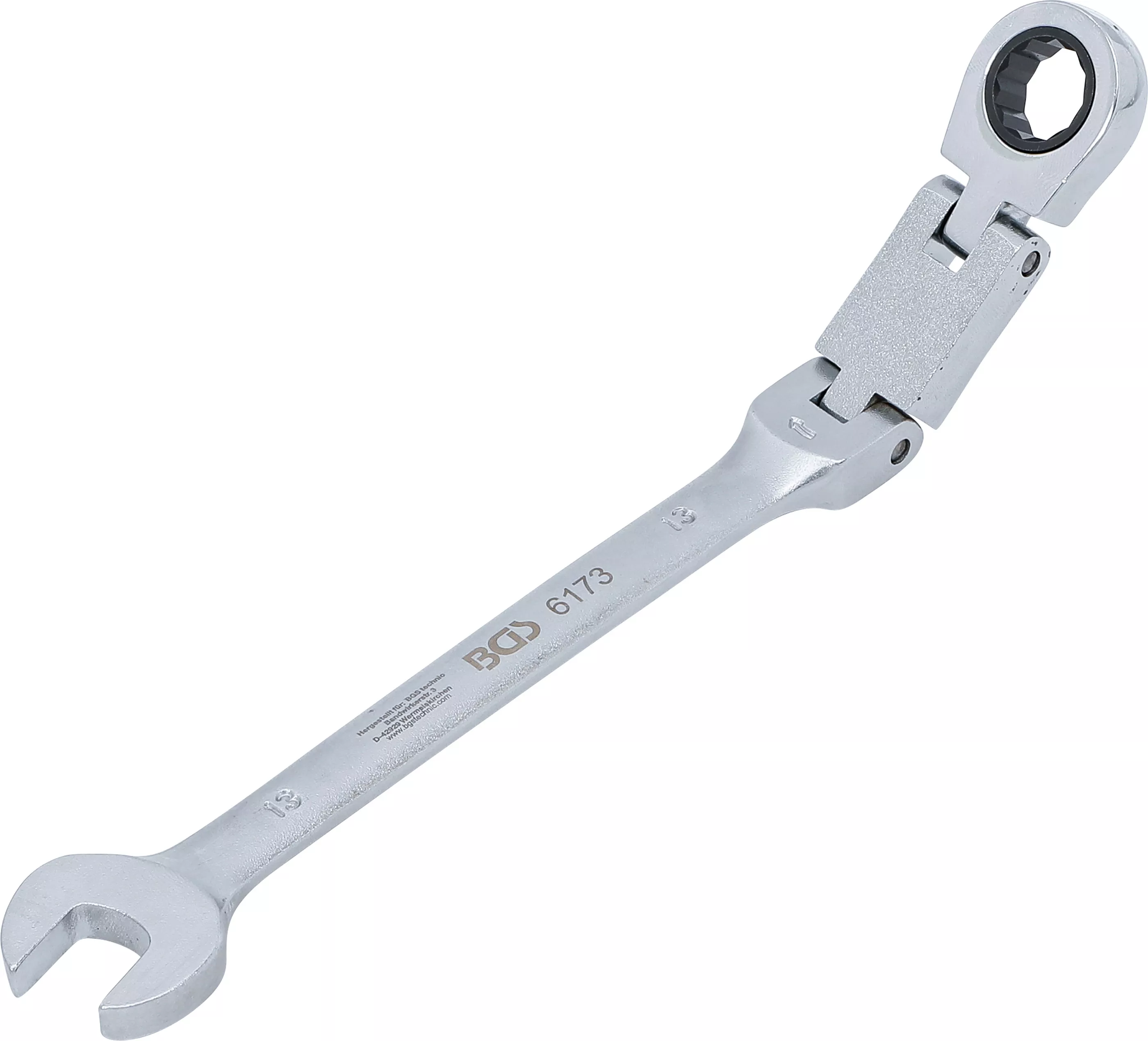 Unelte de mână - Chei fixe cu inel clichet dublu articulat | articulate | 13 mm