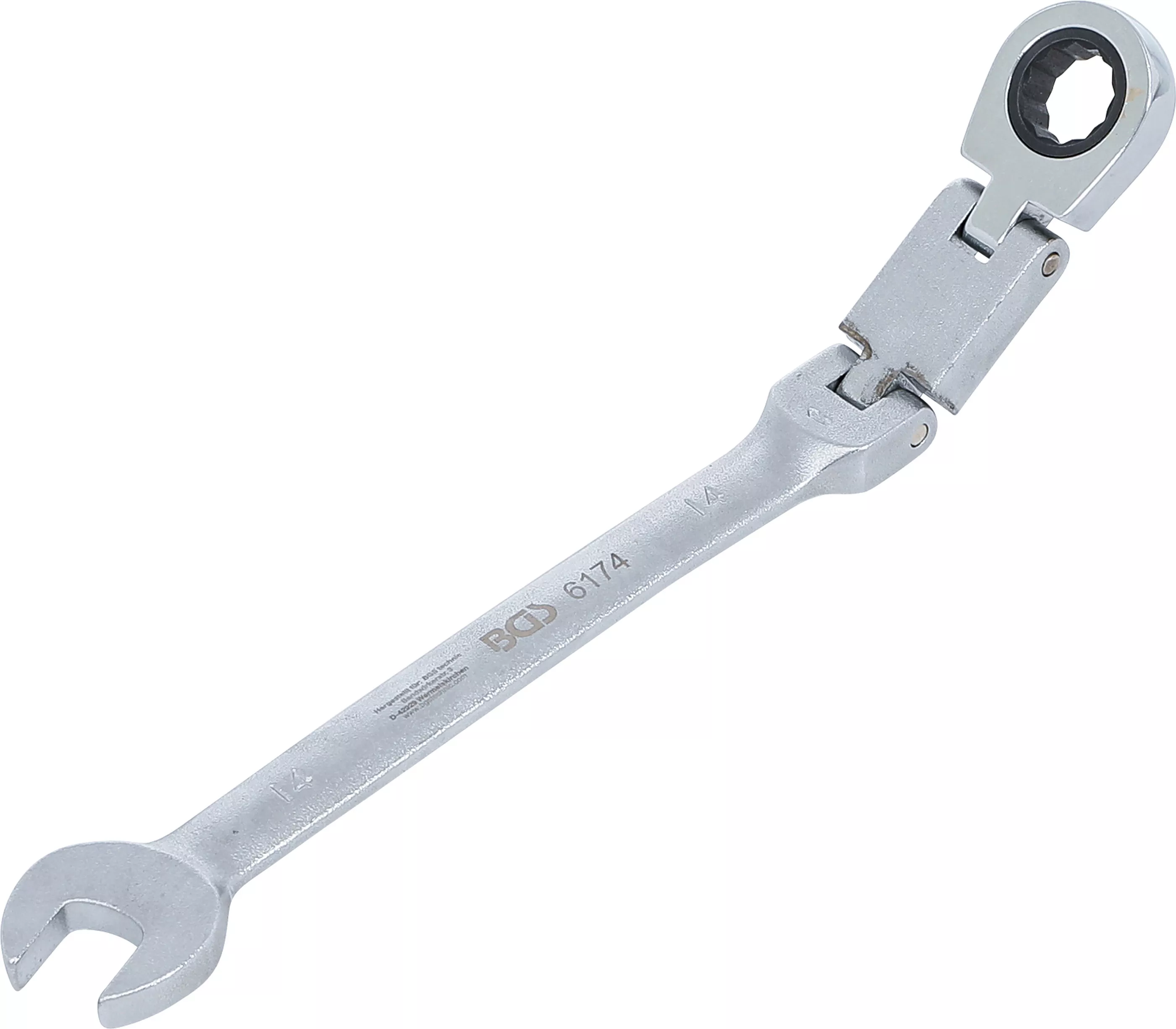 Unelte de mână - Chei fixe cu inel clichet dublu articulat | articulate | 14 mm