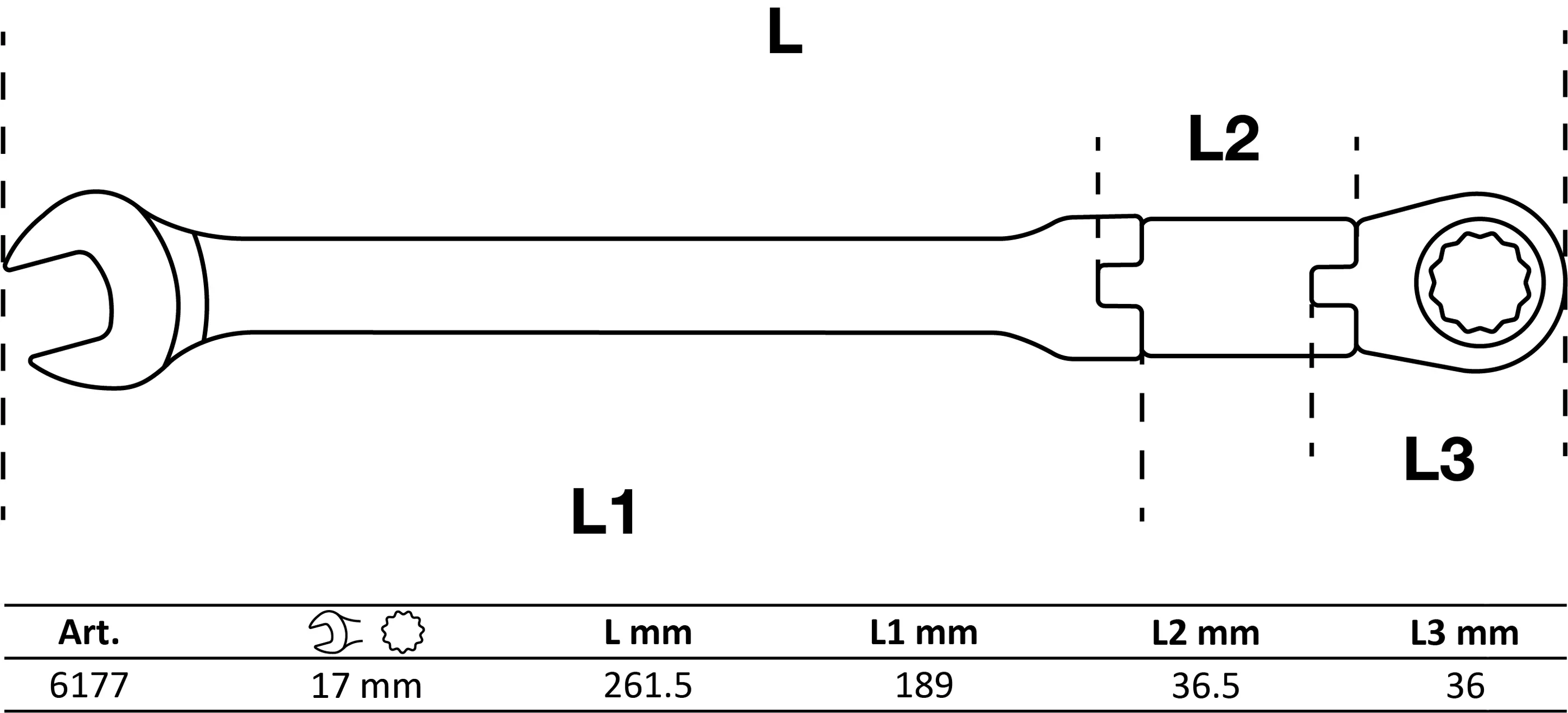 Chei fixe cu inel clichet dublu articulat | articulate | 17 mm [2]